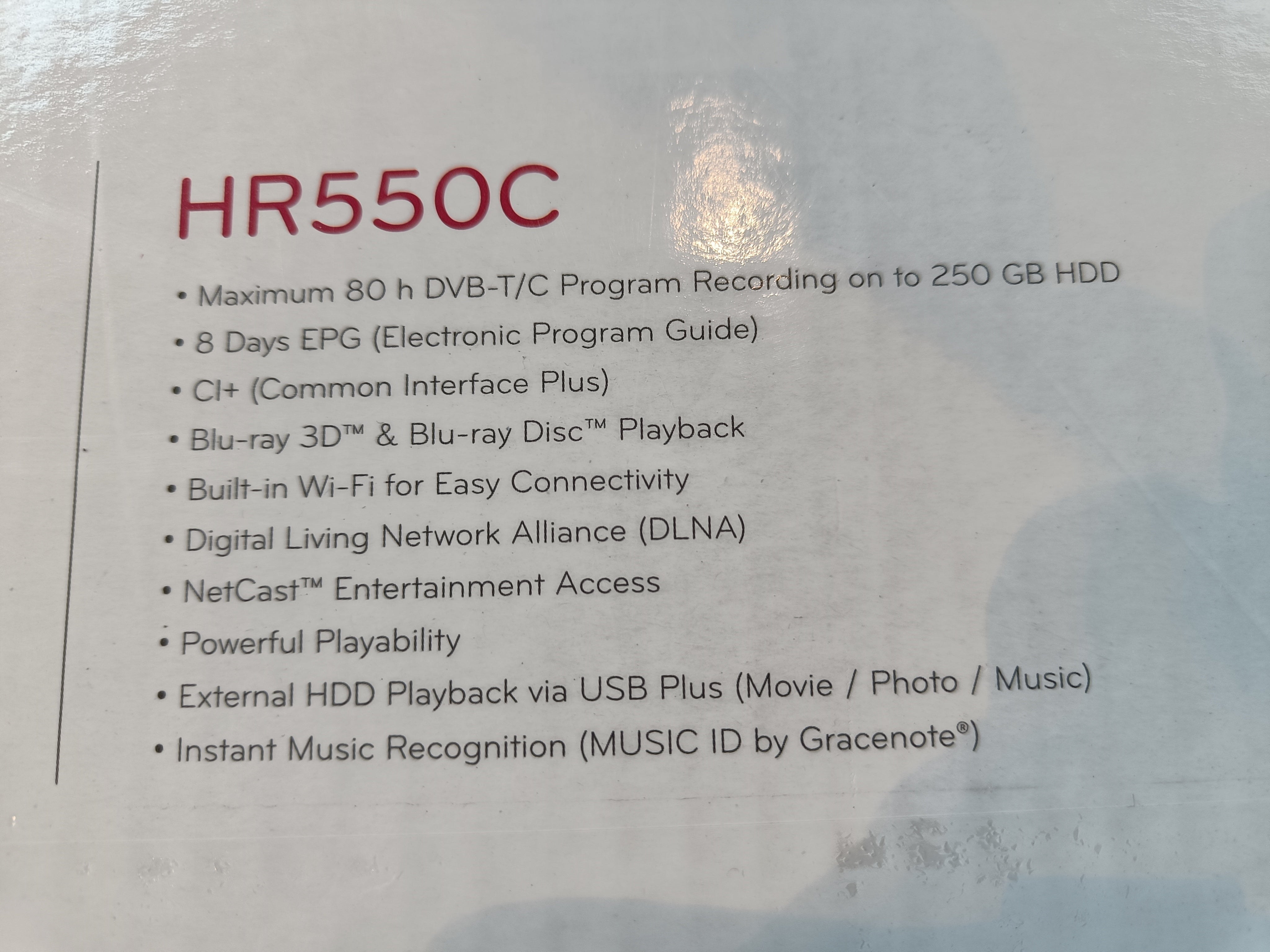 LG blue Ray afspiller med HD