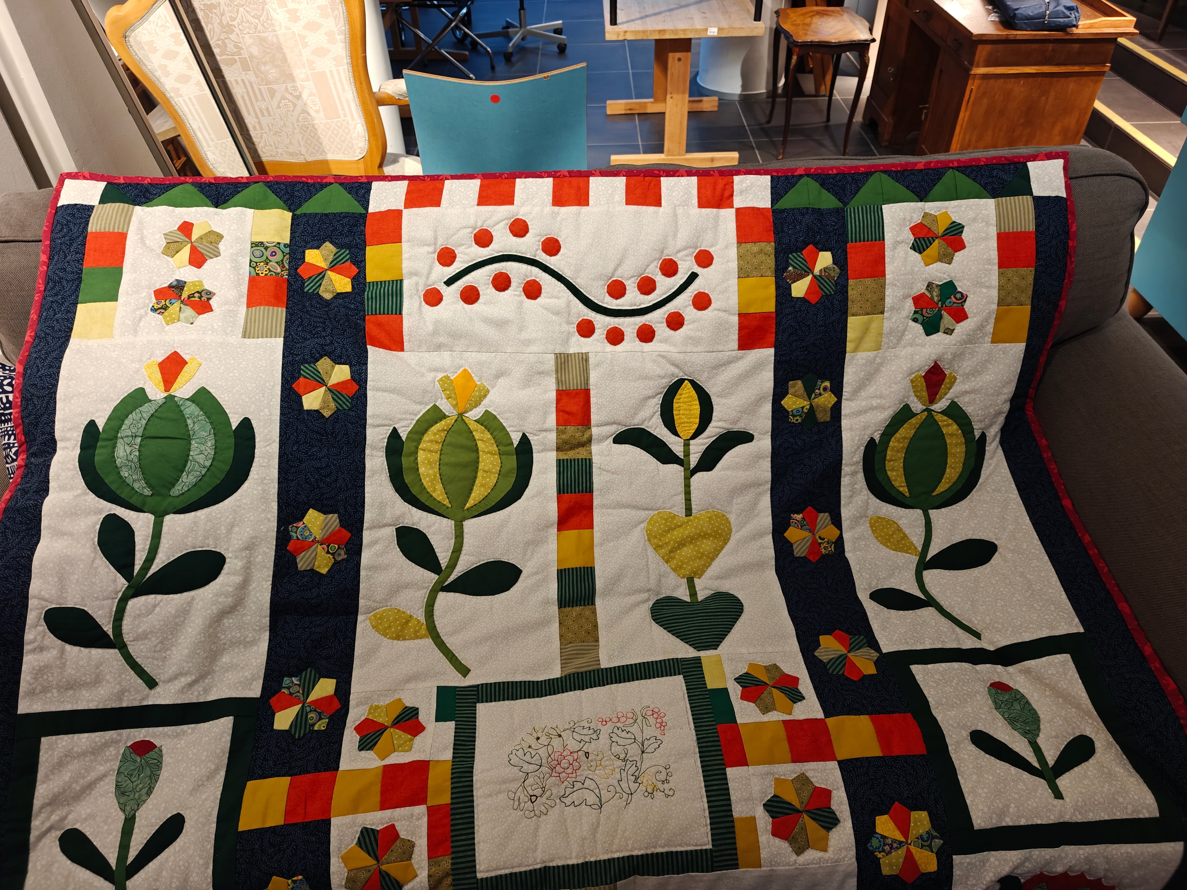 Patchwork tæppe
