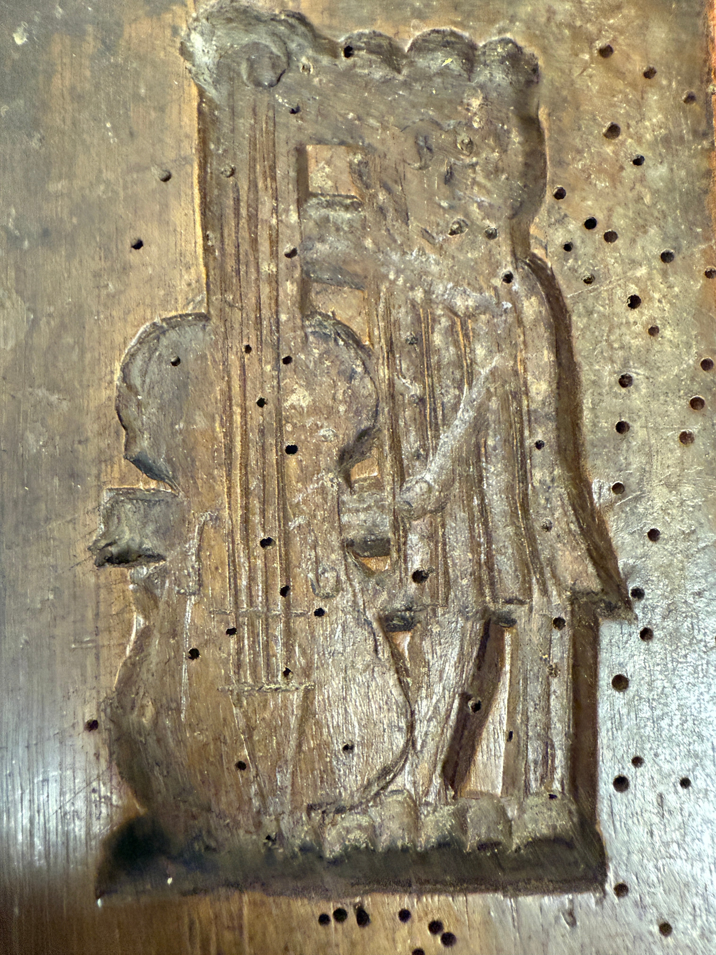 Hollansk bageform i træ, antik