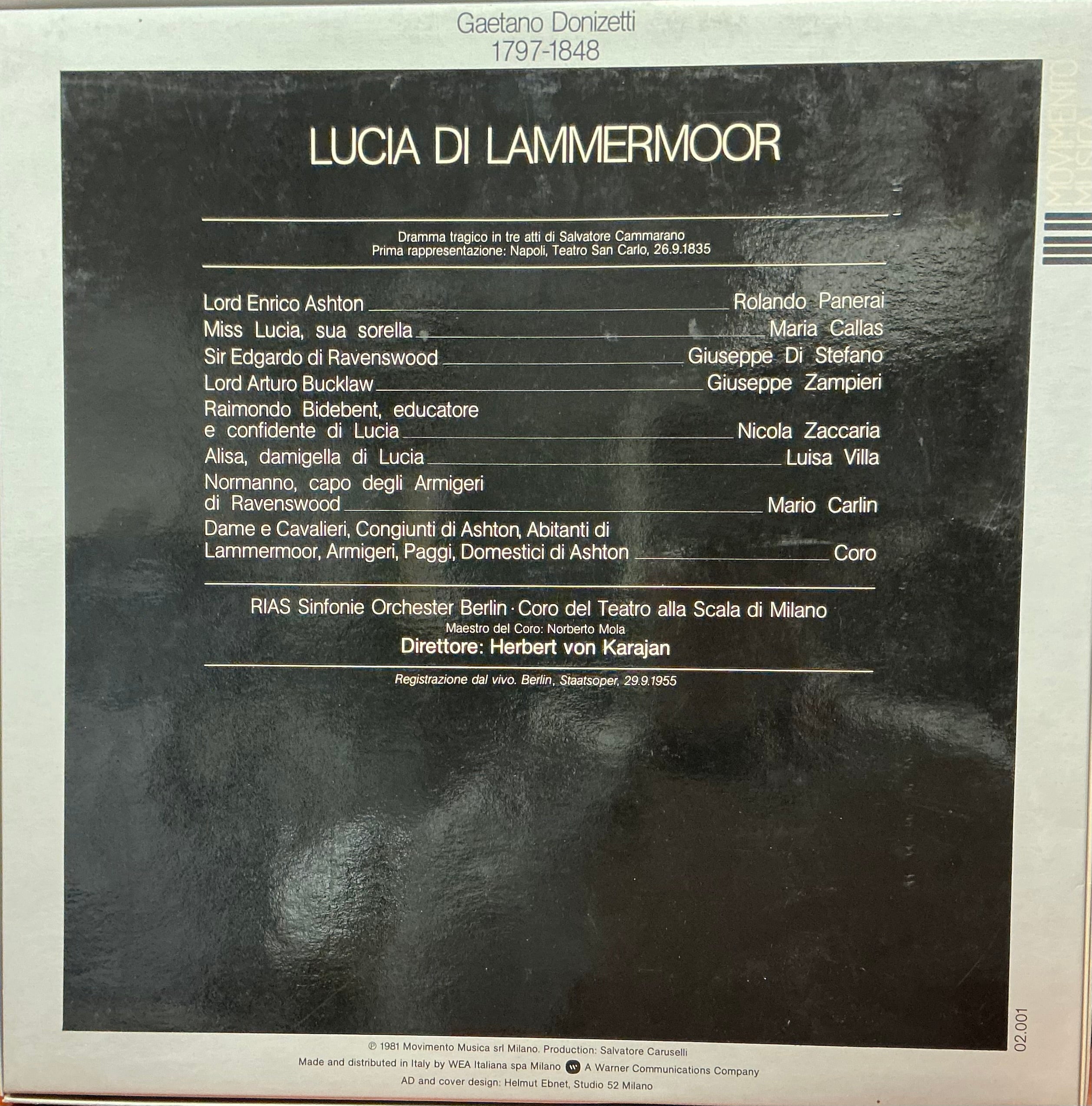 LP - Lucia Di Lammermoor af Donizetti
