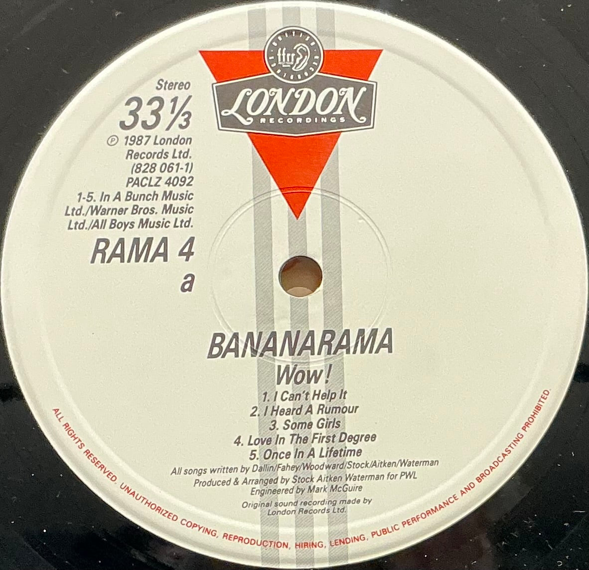 LP - WOW! - Bananarama