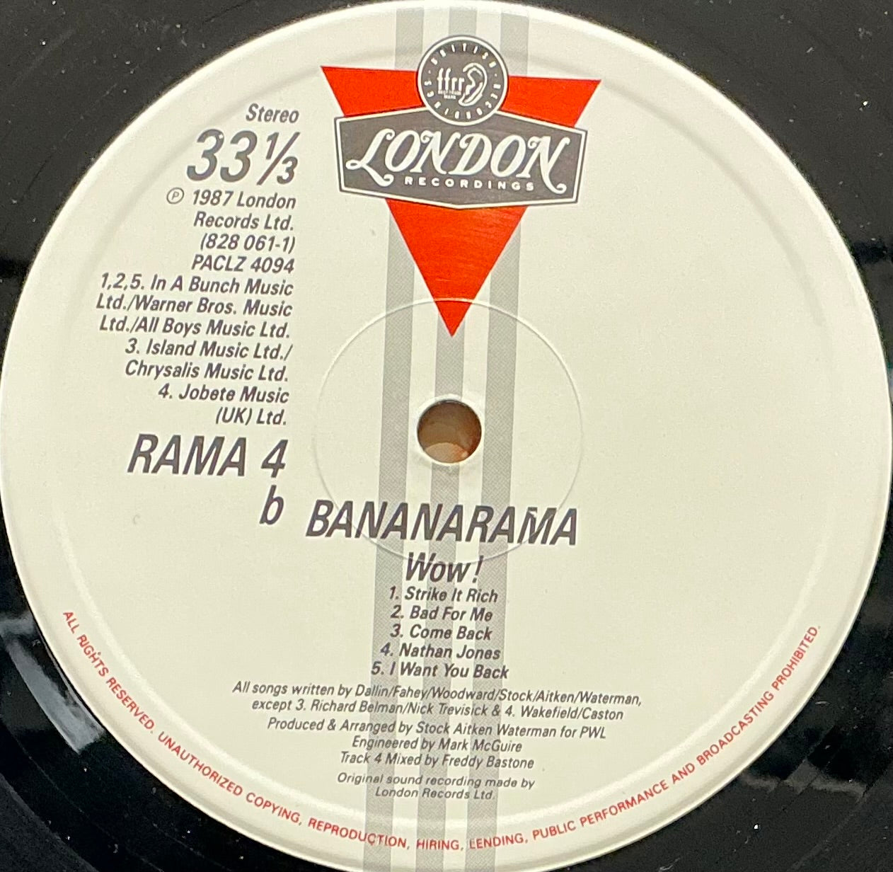 LP - WOW! - Bananarama