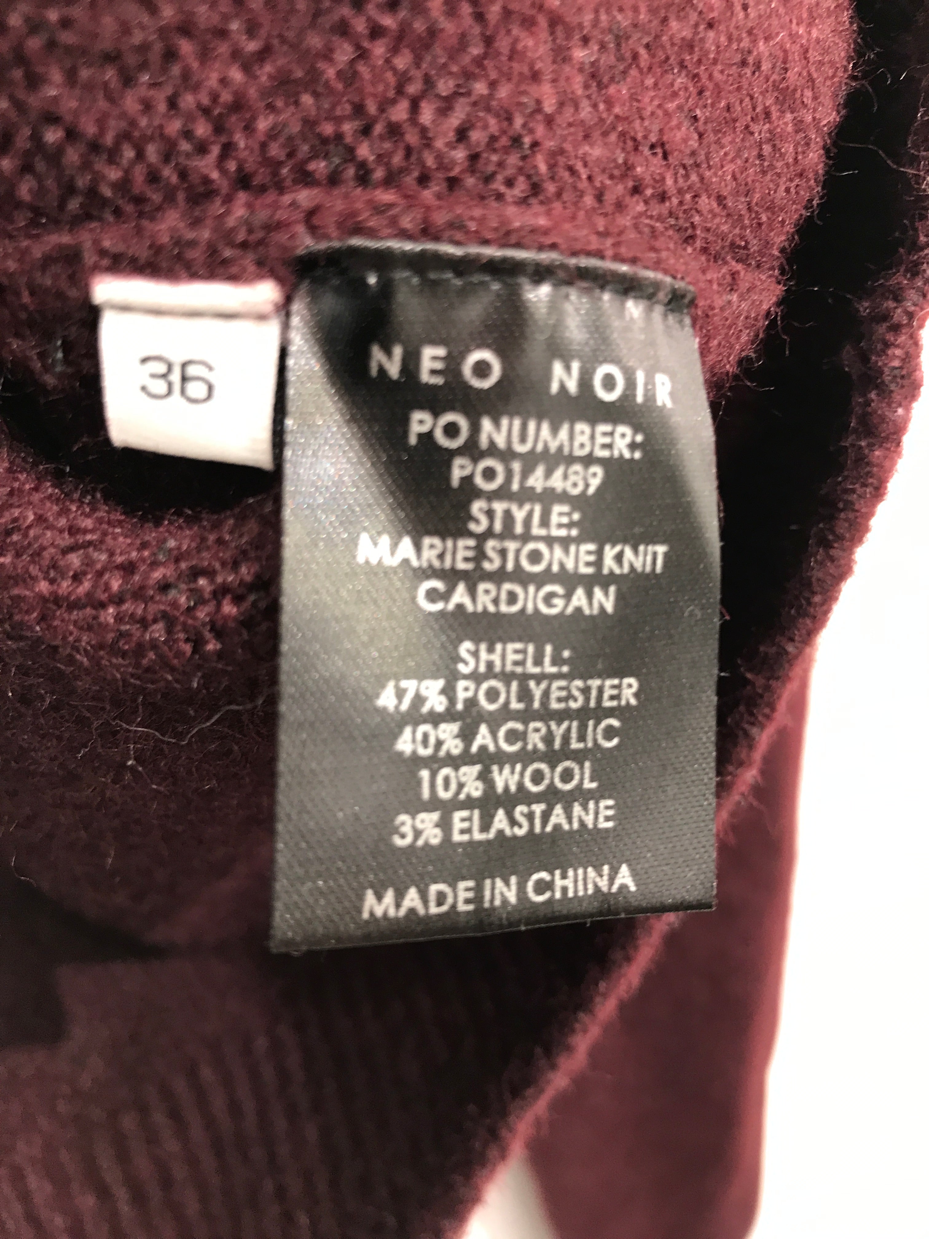 Neo Noir Cardigan