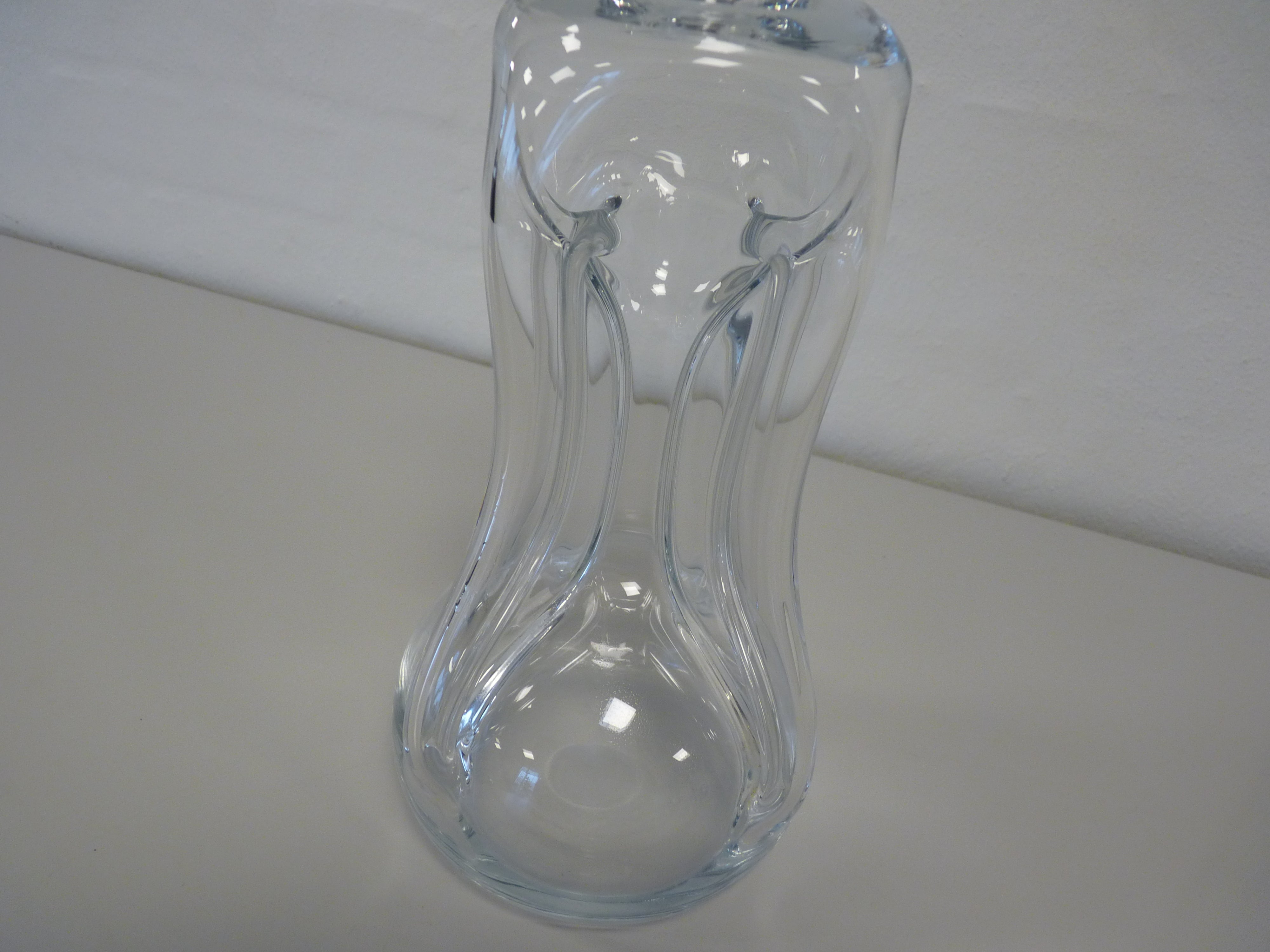Holmegaard Klukflaske i klar glas