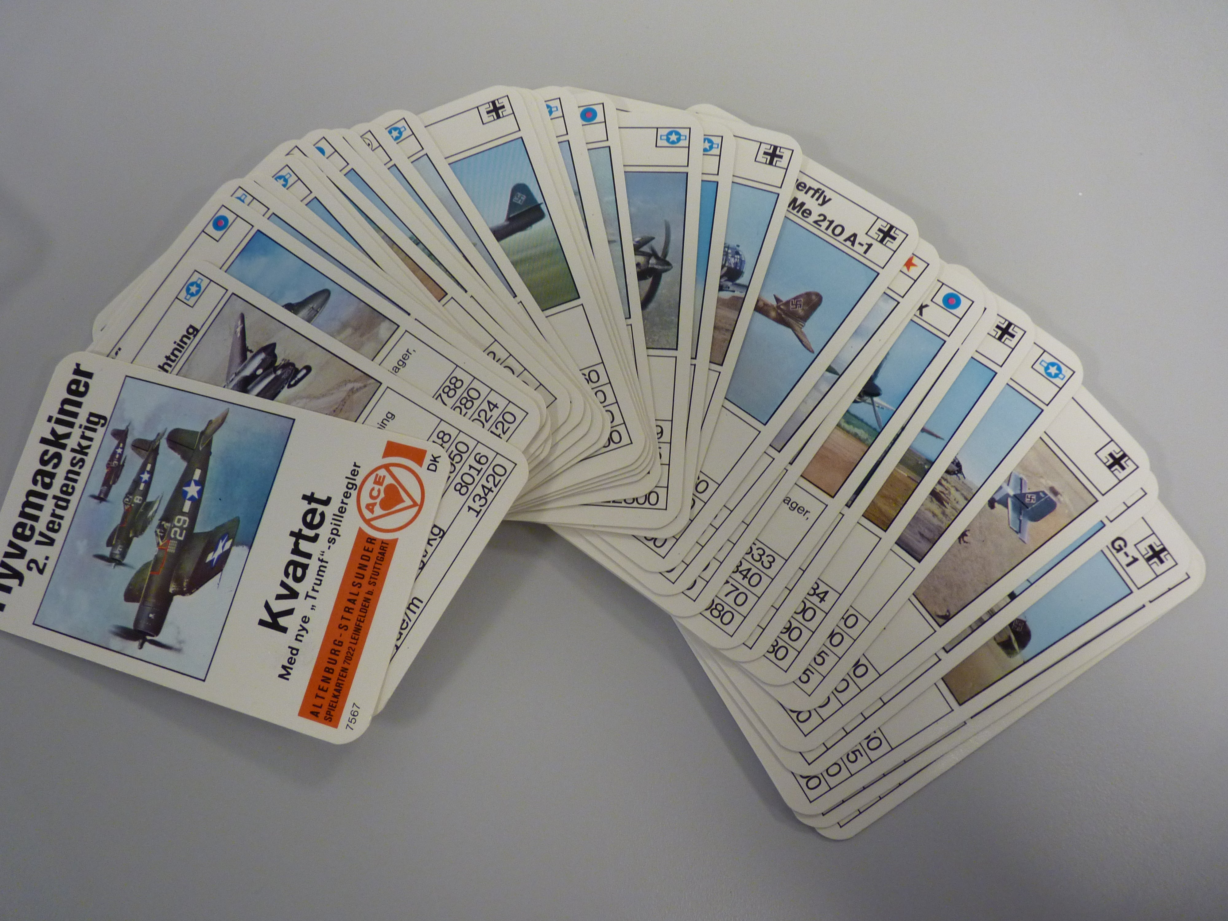 ACE kvartet flyvemaskiner 2. verdenskrig