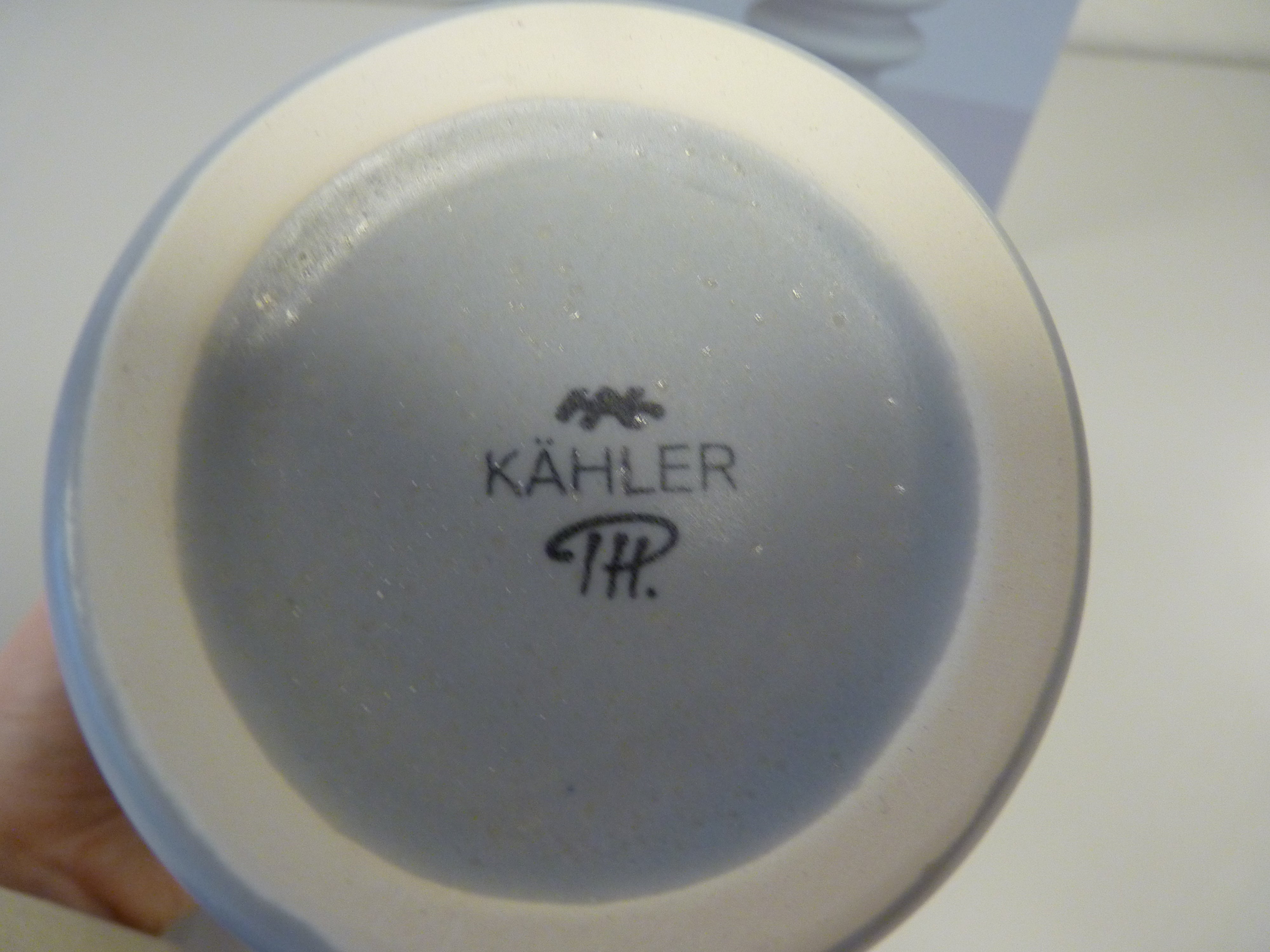 Kähler Kontur vase med mønster i vasen