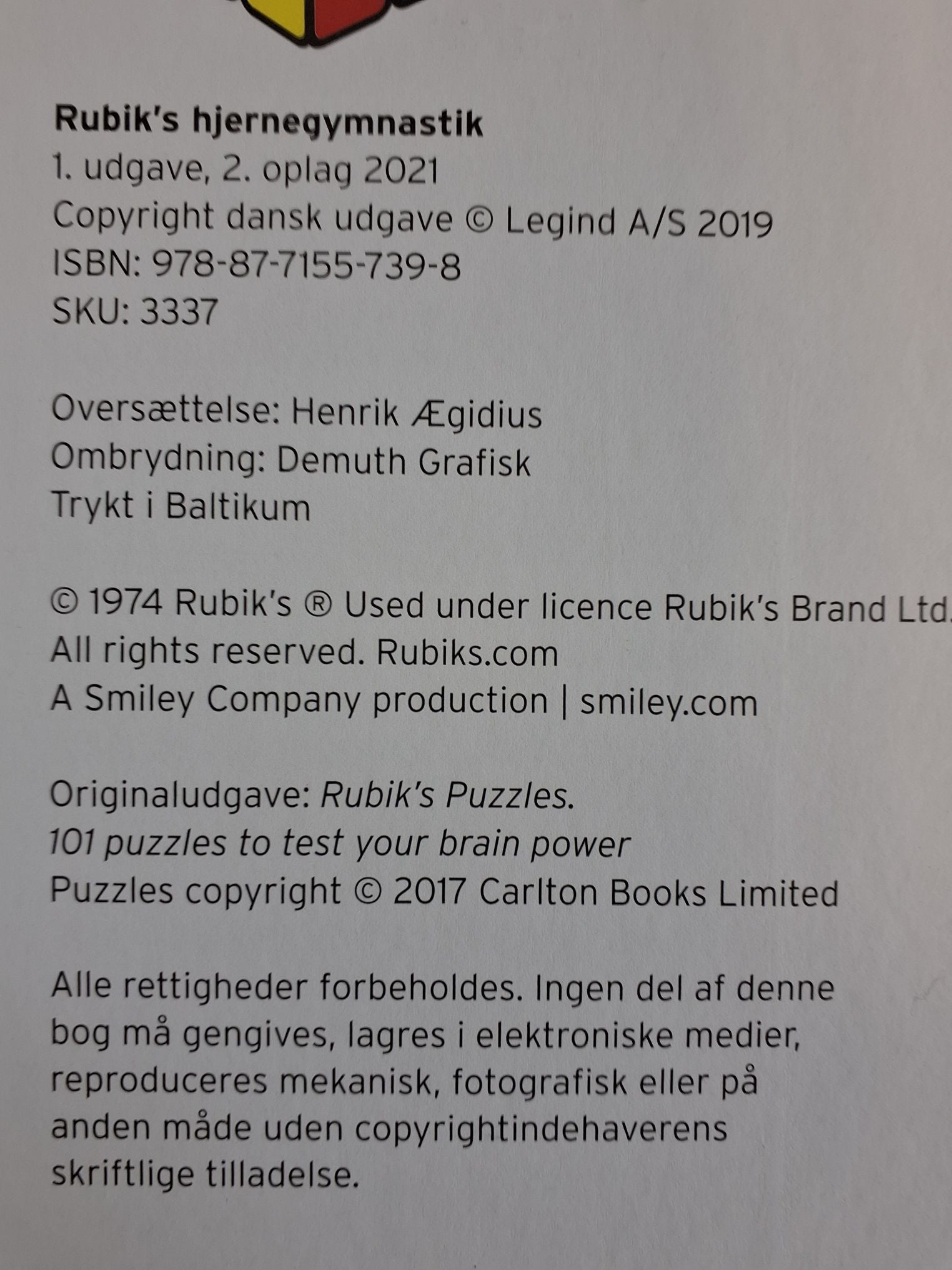 Bog: Rubik's hjernegymnastik