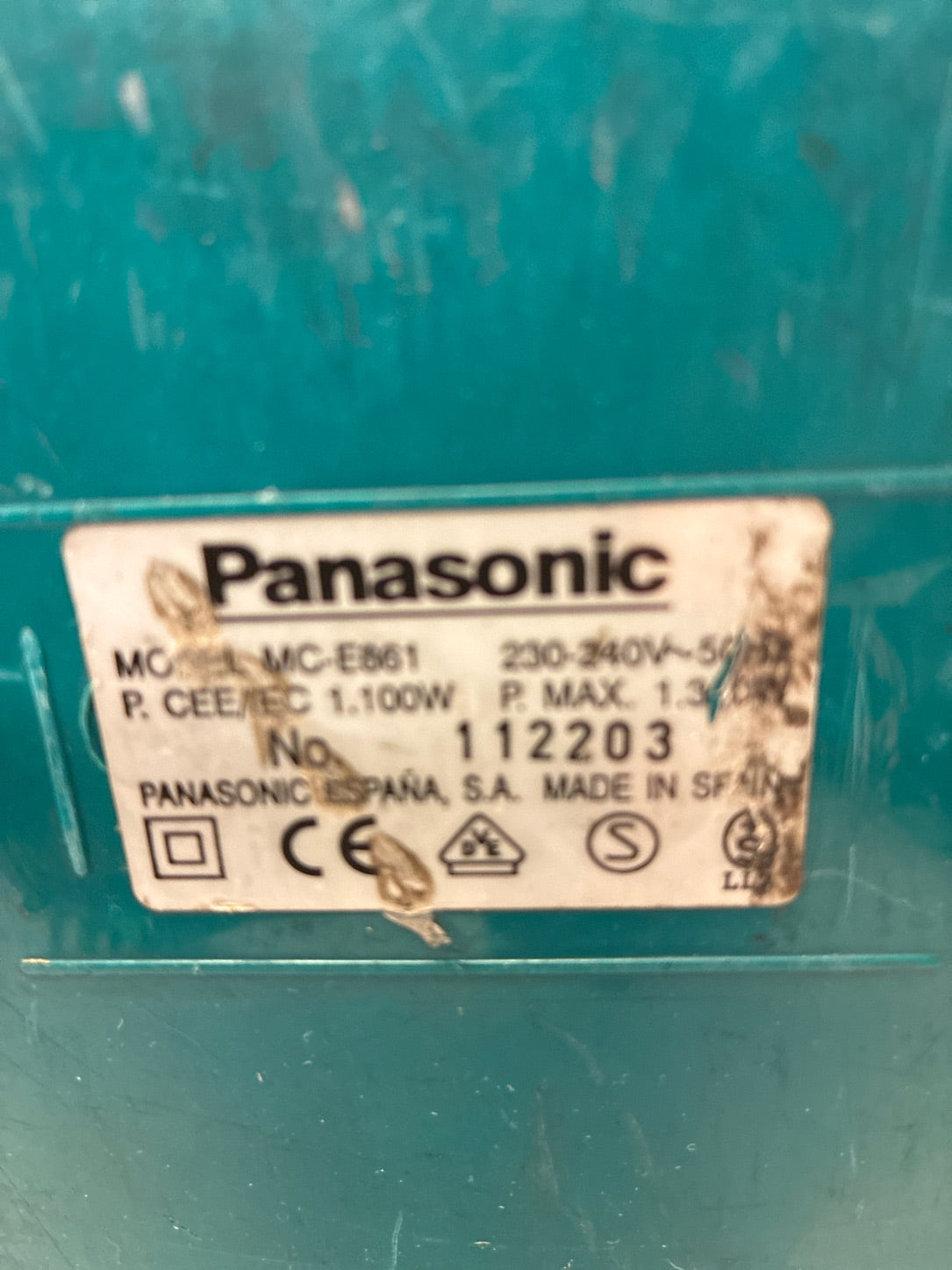Panasonic støvsugerMC E861