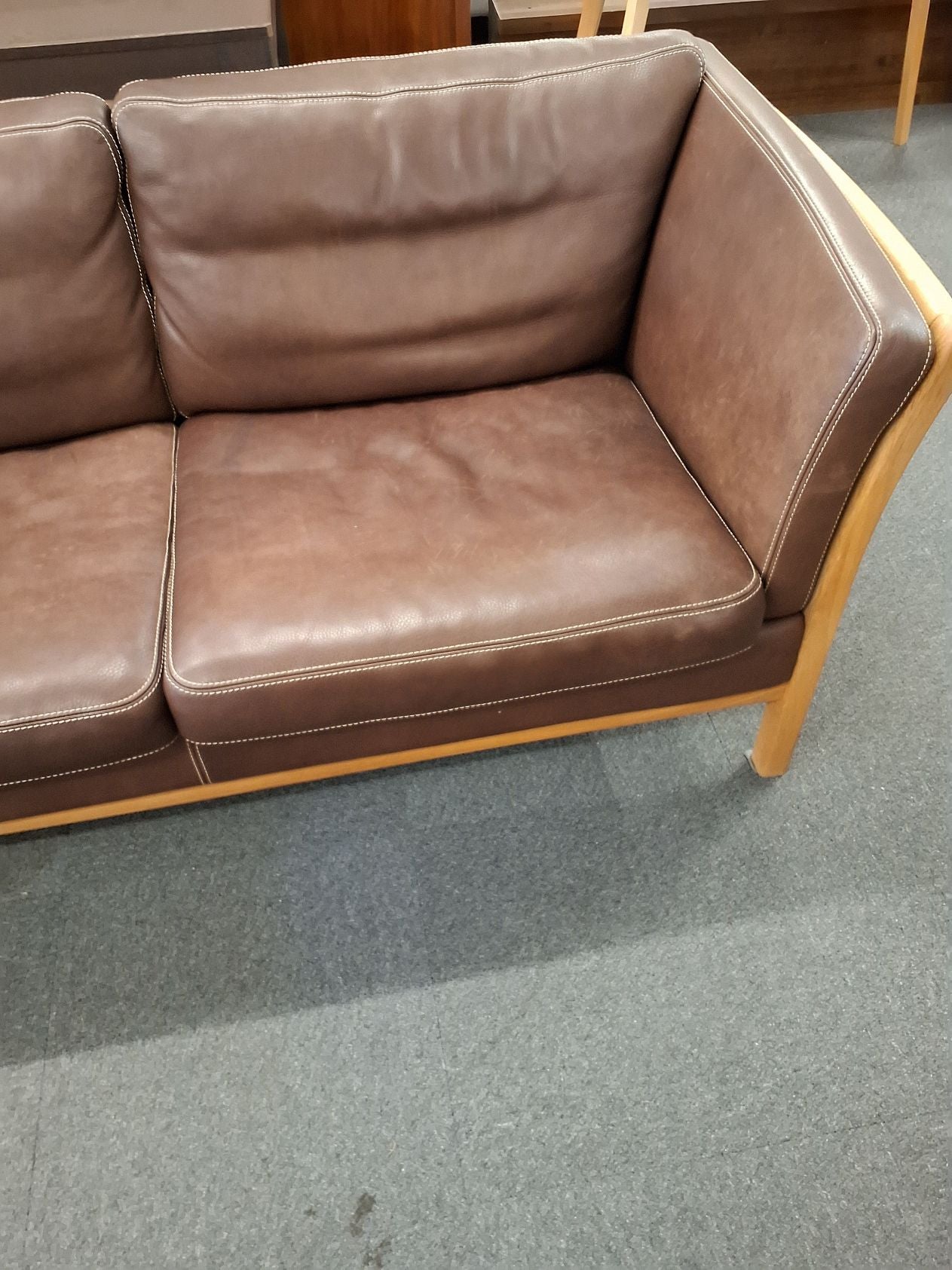 2 persons lædersofa