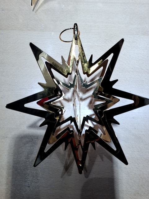 Georg Jensen Forgyldt julestjerne Top