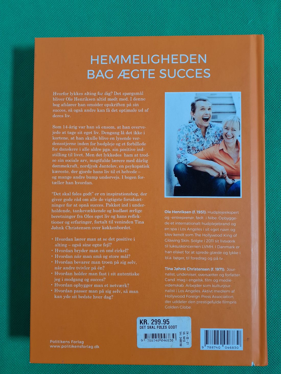 Ole Henriksen: Det skal føles godt