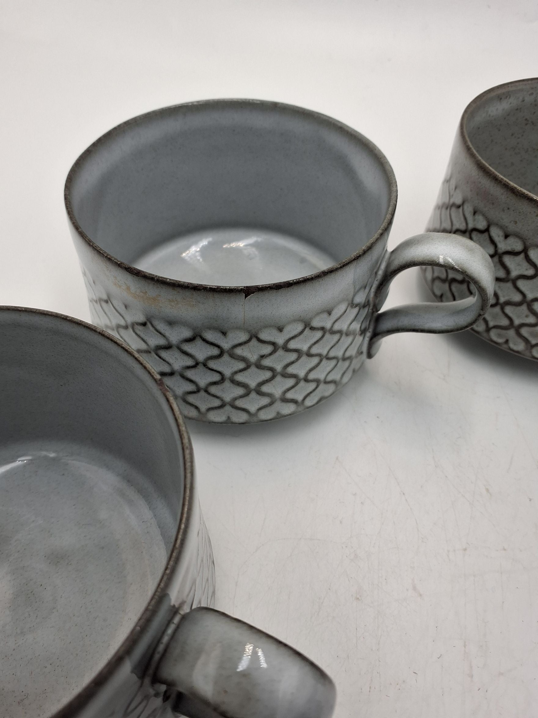 B&G kaffekopper grå/blå