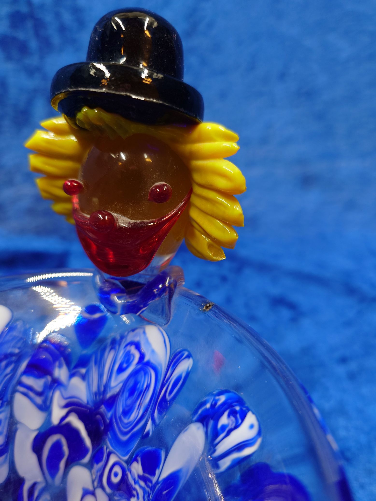 Klovne glasskål blå farver