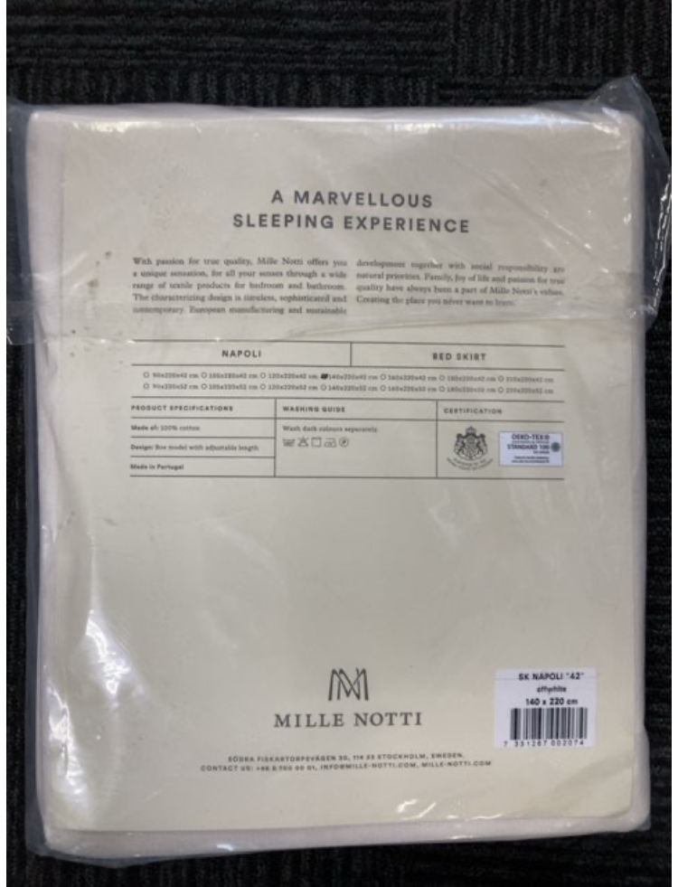Sengeskørt Mille Notti