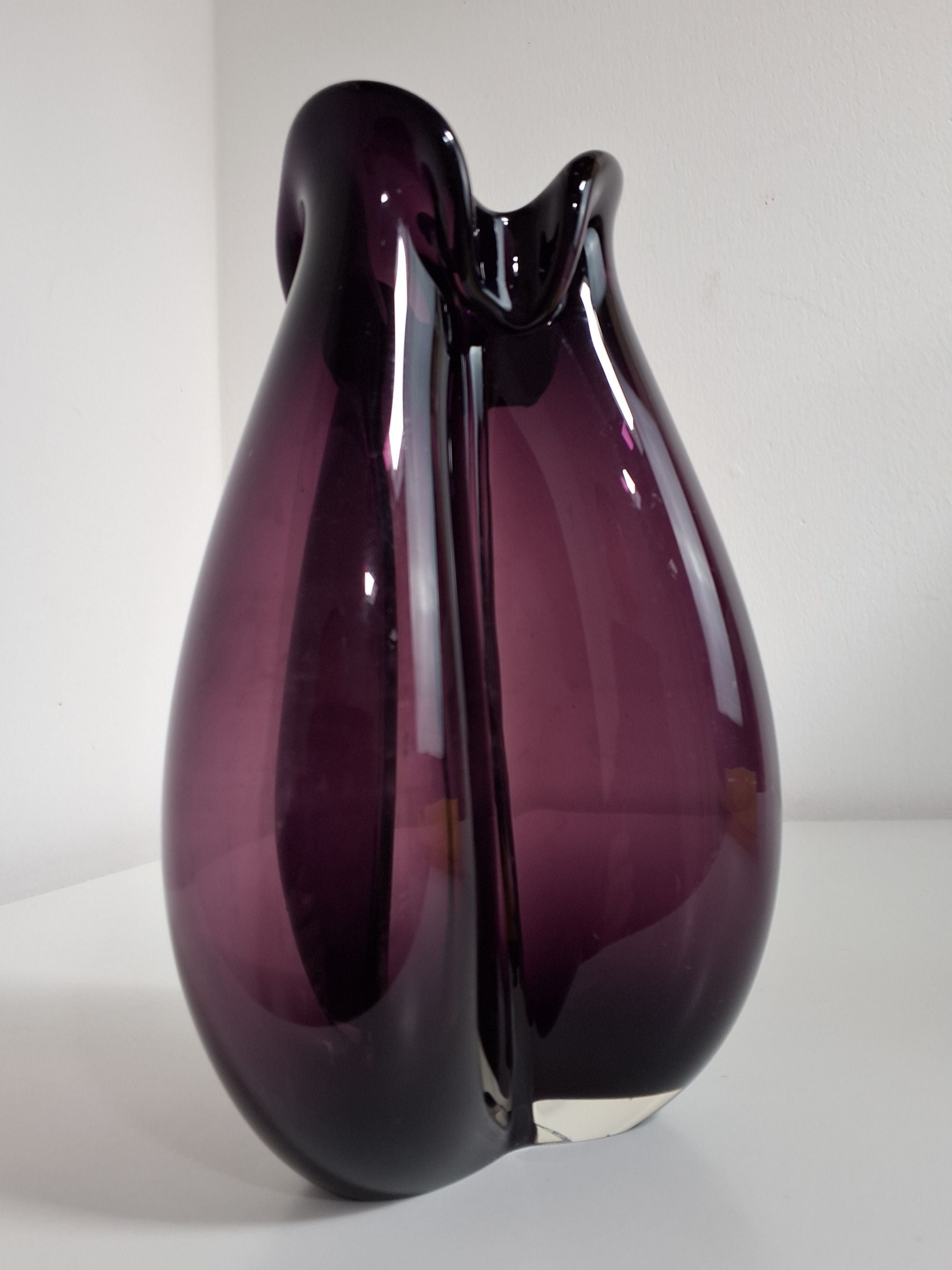 3-fløjet Holmegaard vase