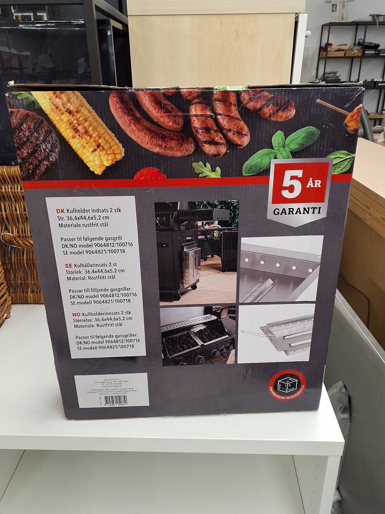 Kulholder til gasgrill