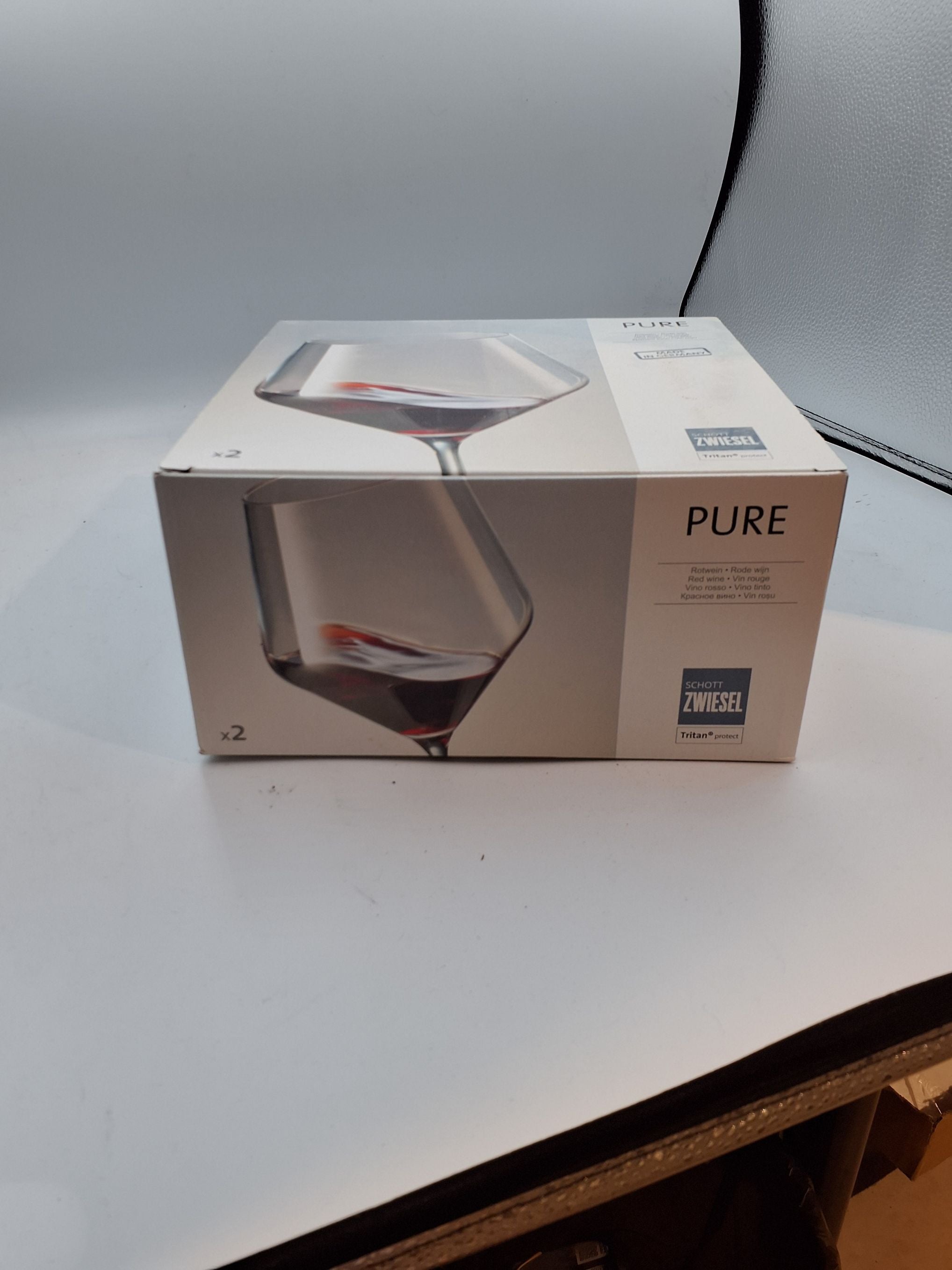 1 kasse rødvin glas
