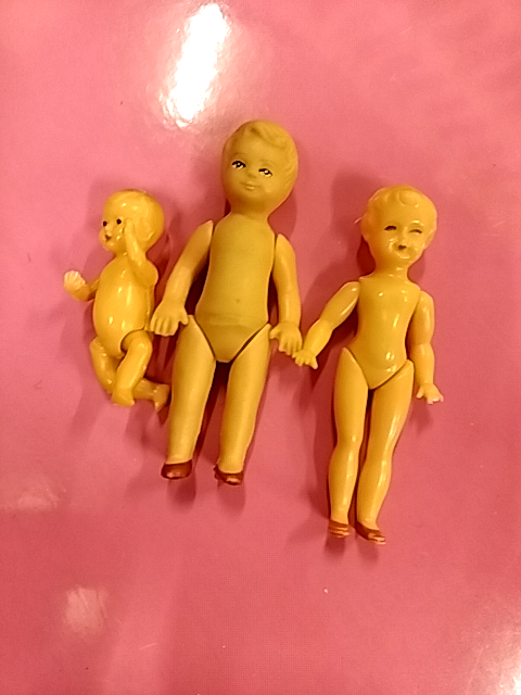 Små vintage dukker x3