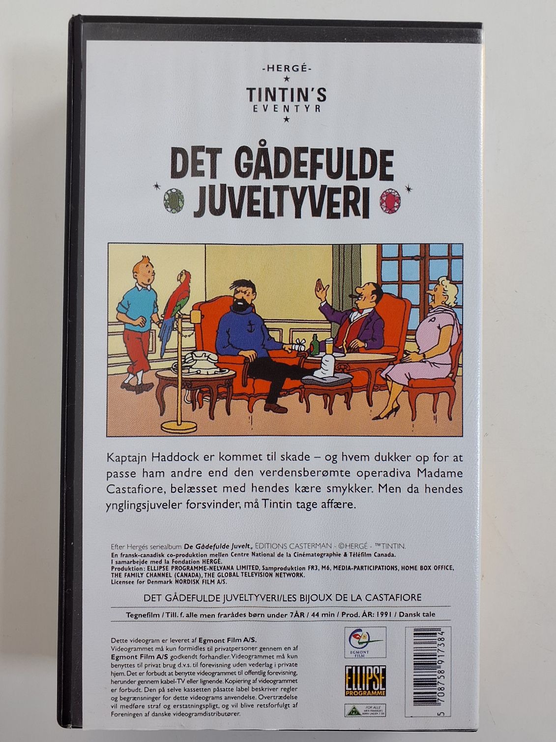VHS Tintin Det gådefulde juveltyveri