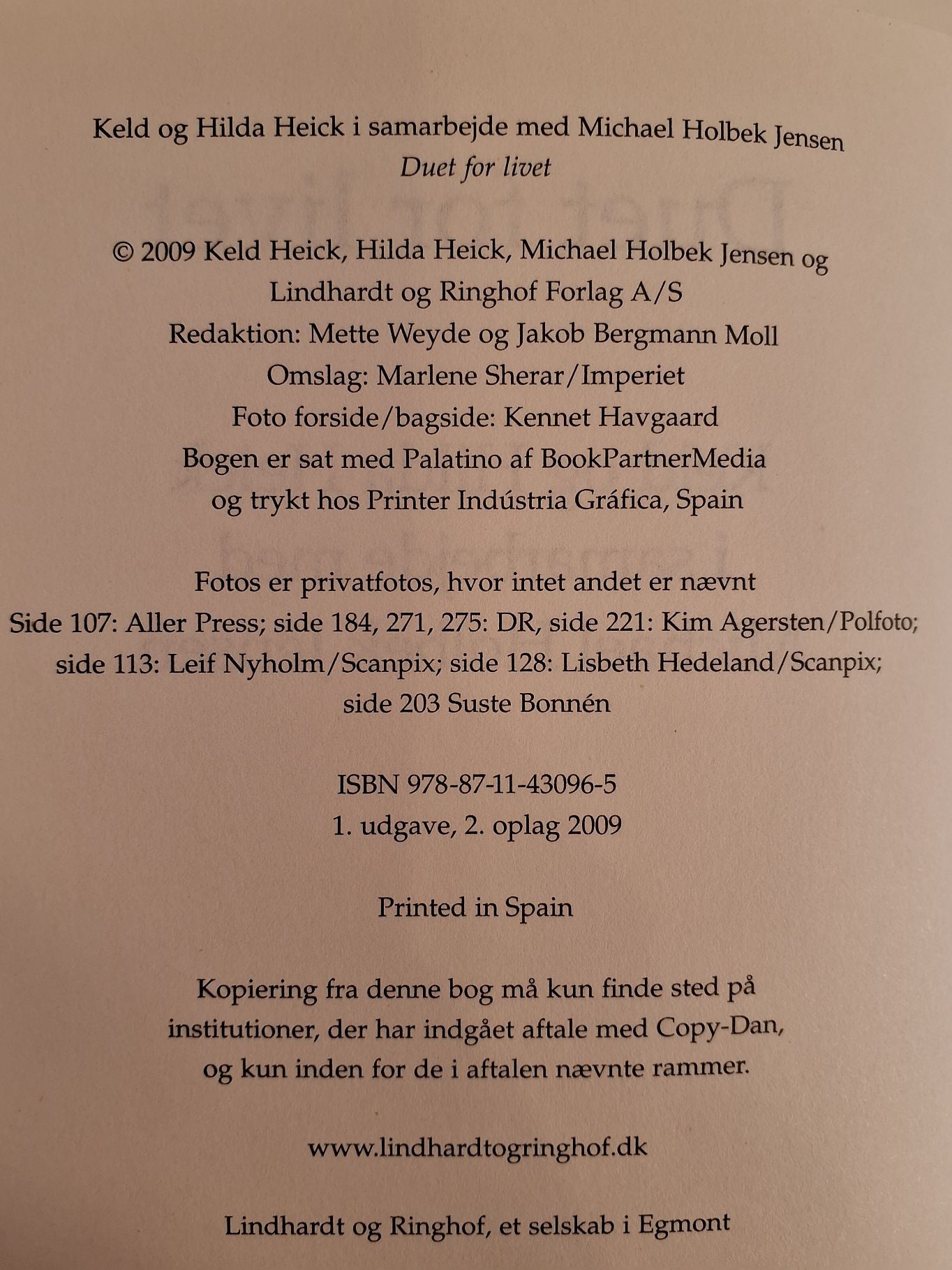 Keld & Hilda Heick Duet for livet