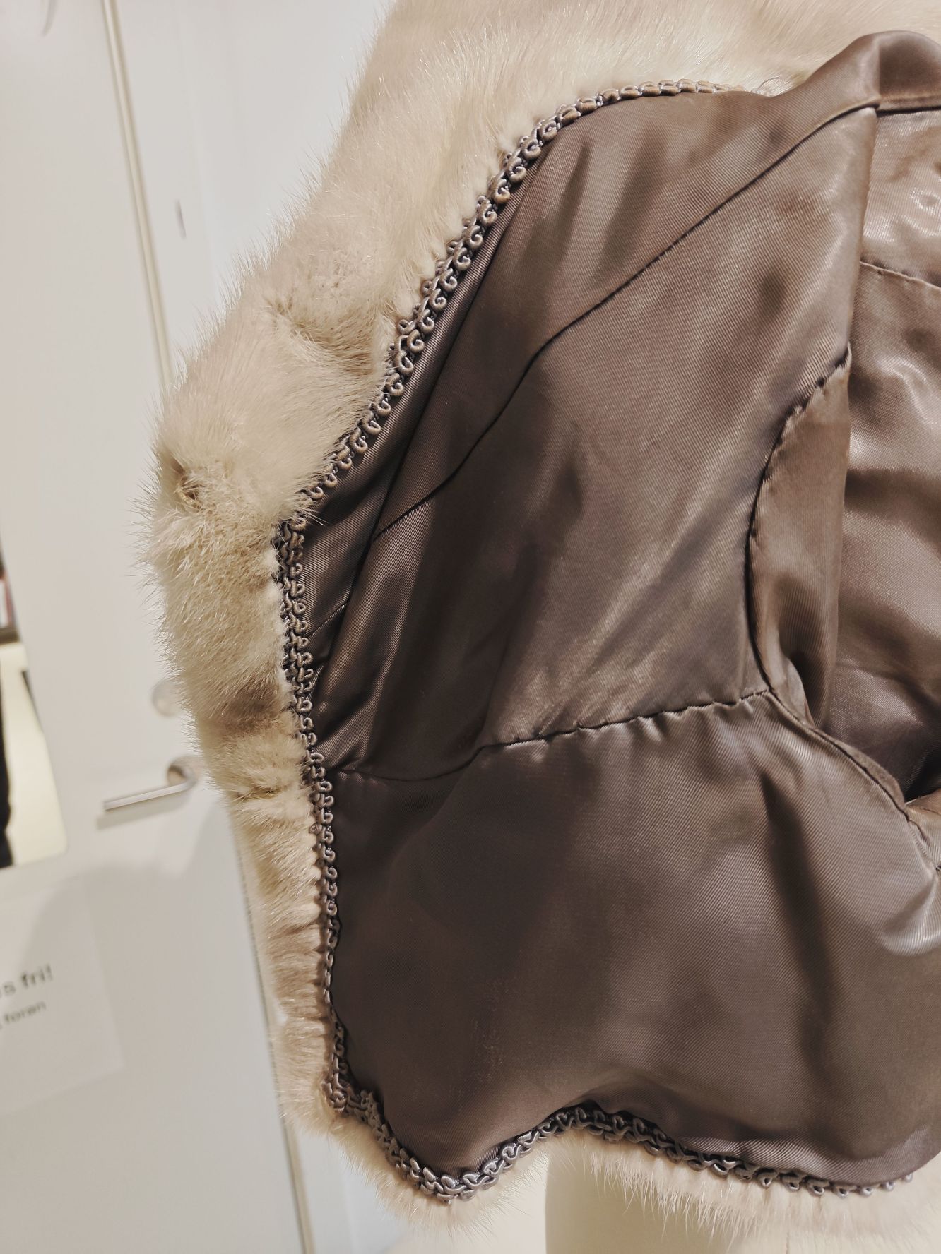 Ægte pels, mink. Bolero/kort jakke