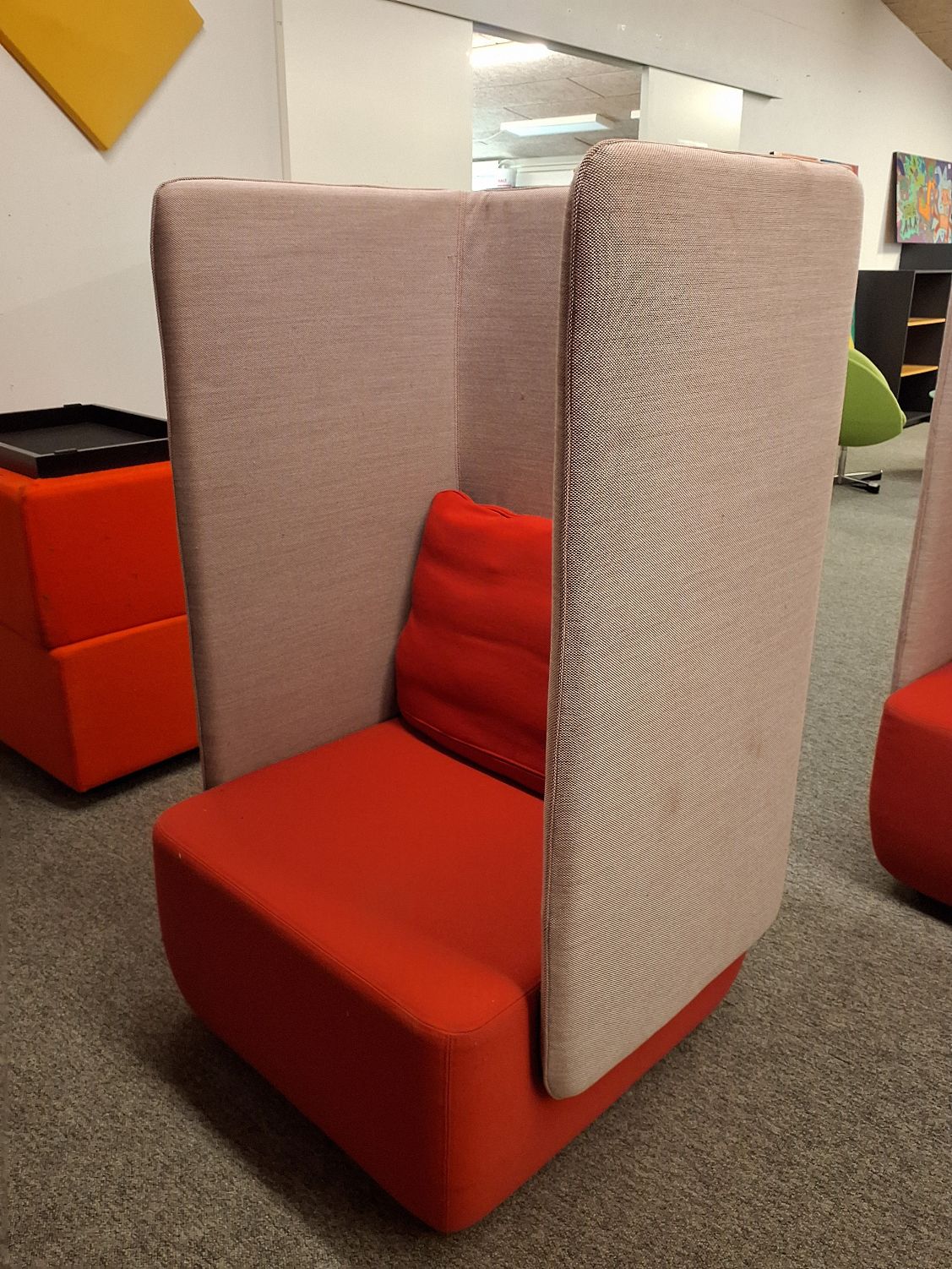 Loungestol Akustikstol Softline Opera orange rød - 6526