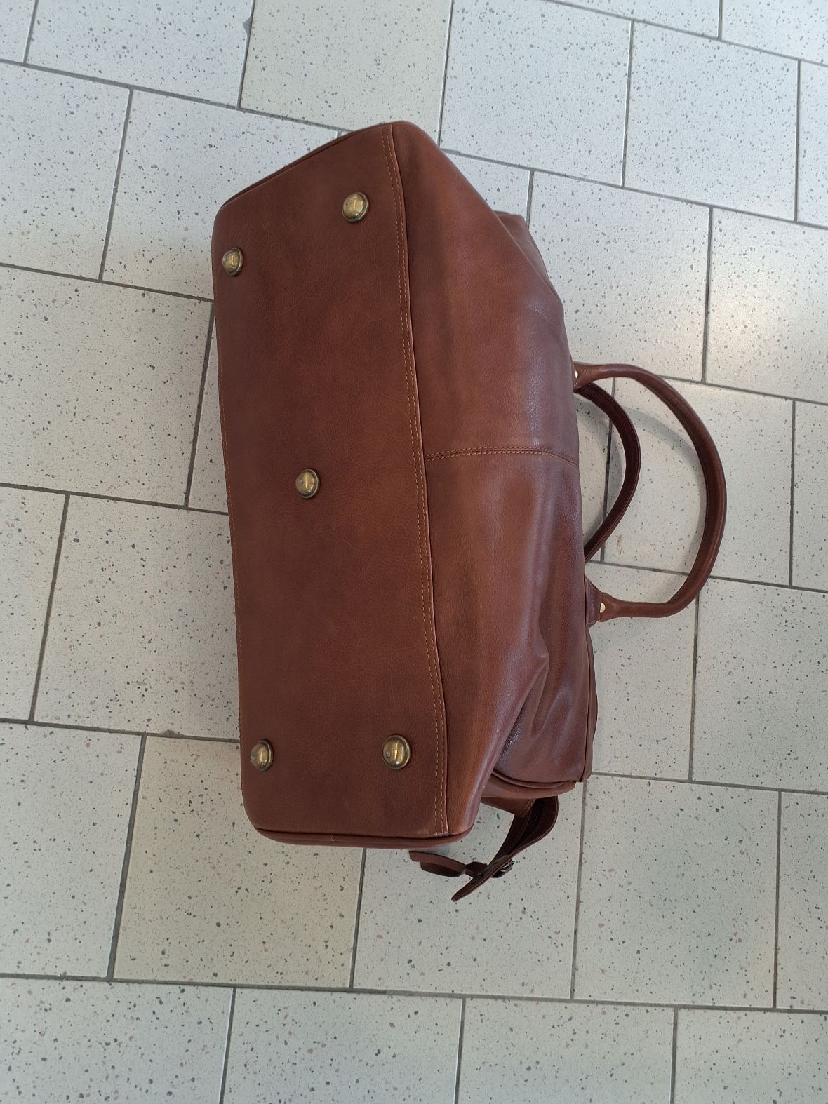 Ægte læderrejsetaske