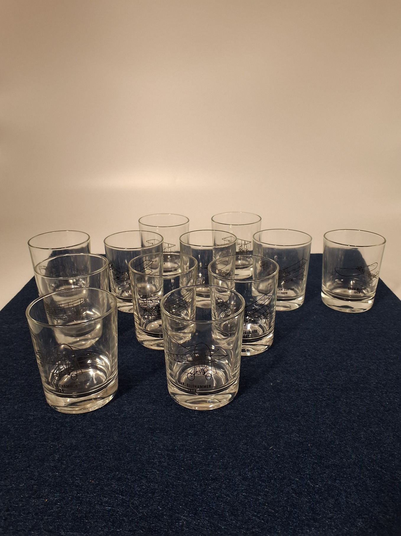 Vintage shotglas m/flymotiv