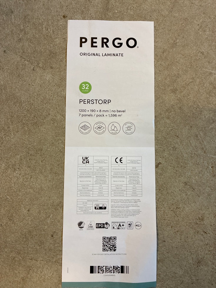 Pergo Laminatgulv 17m2