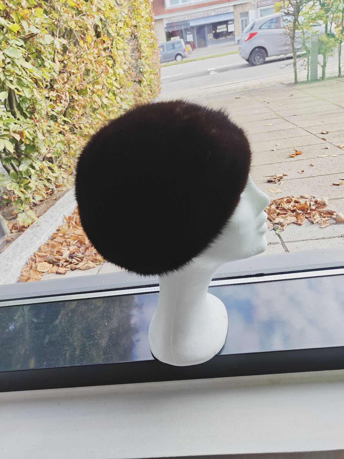 Hat, sort mink