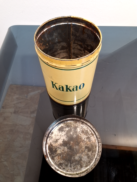 Vintage kakao metaldåse