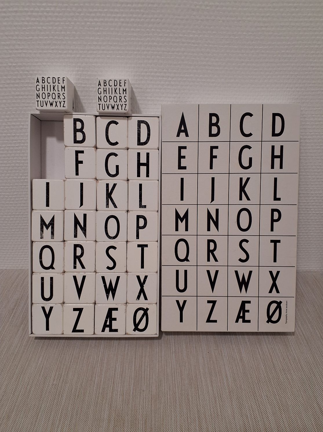 Design letters by Arne Jacobsen