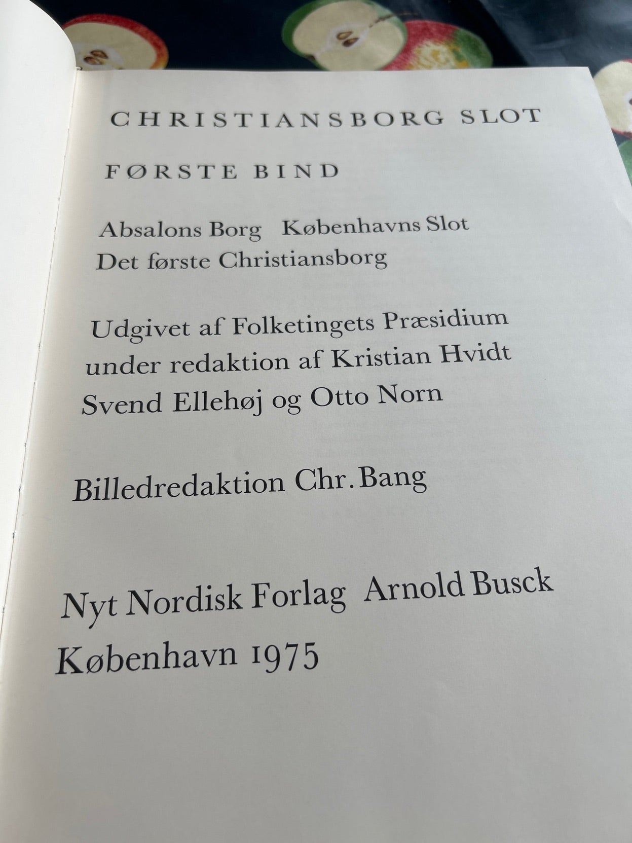 Christiansborg slot 2 bind