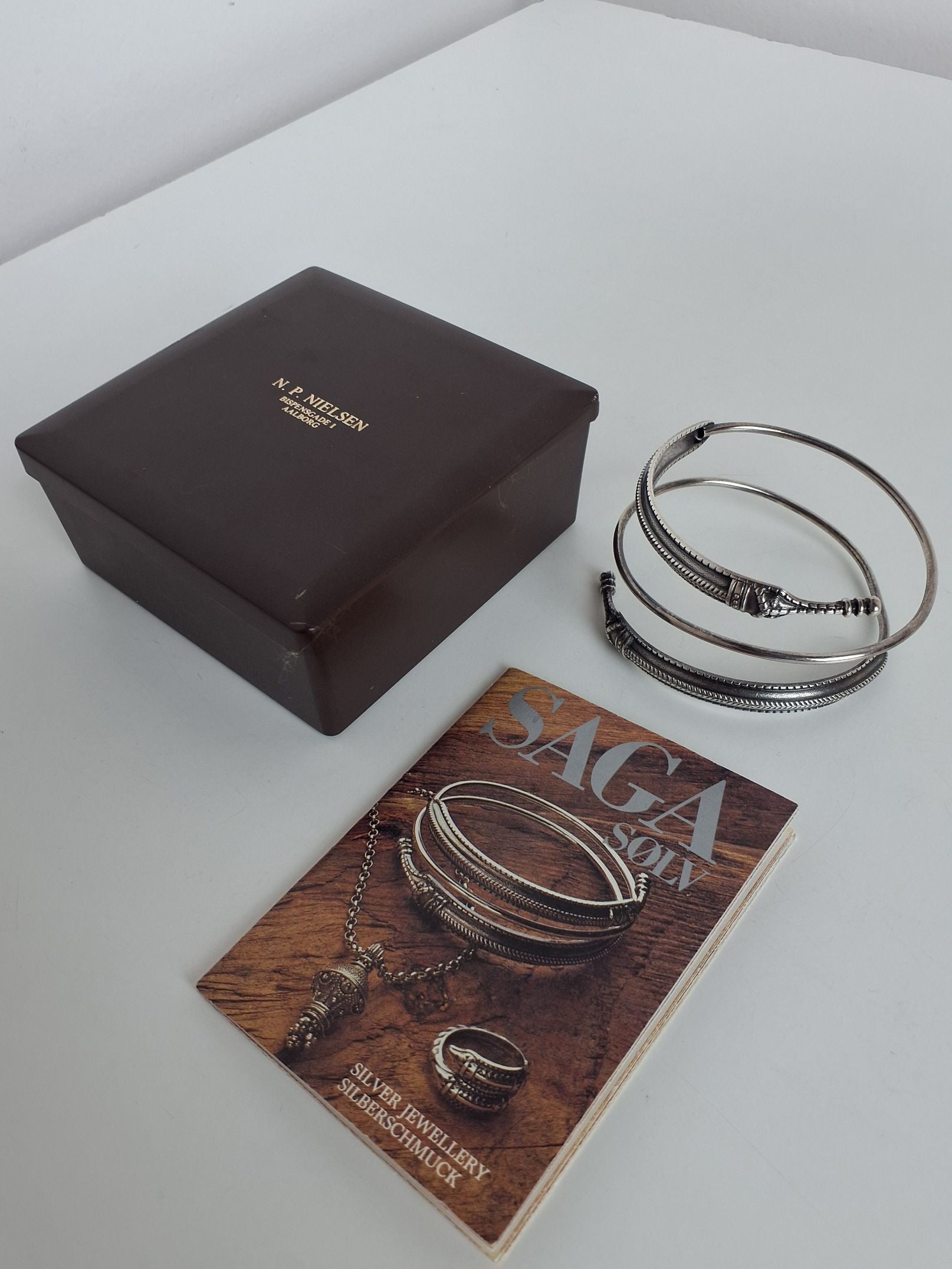 Sølv armbånd Drage