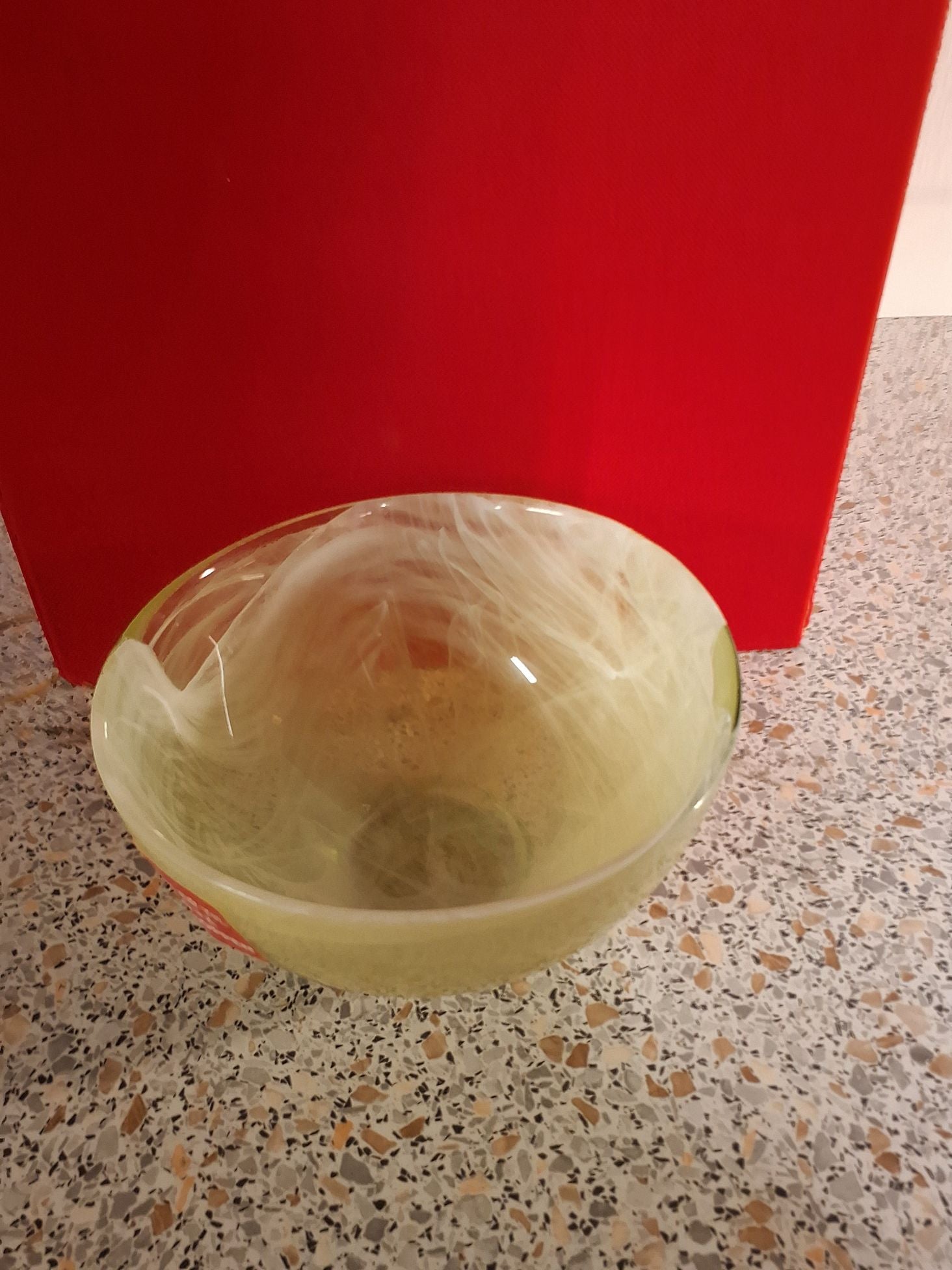 Glasskål i gul