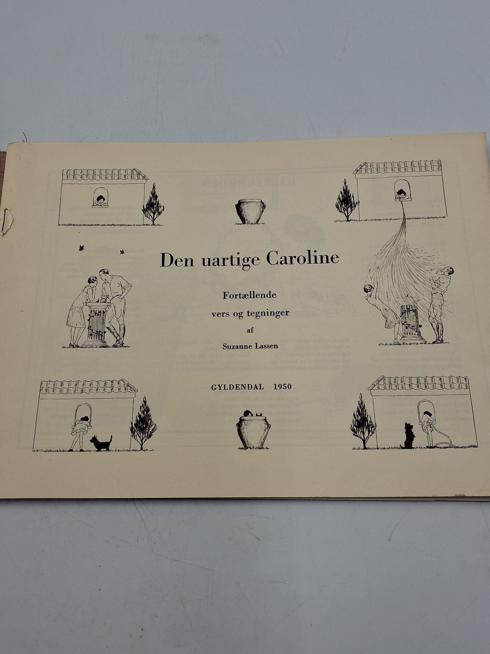 Vintag børnebog Den Uartige Caroline