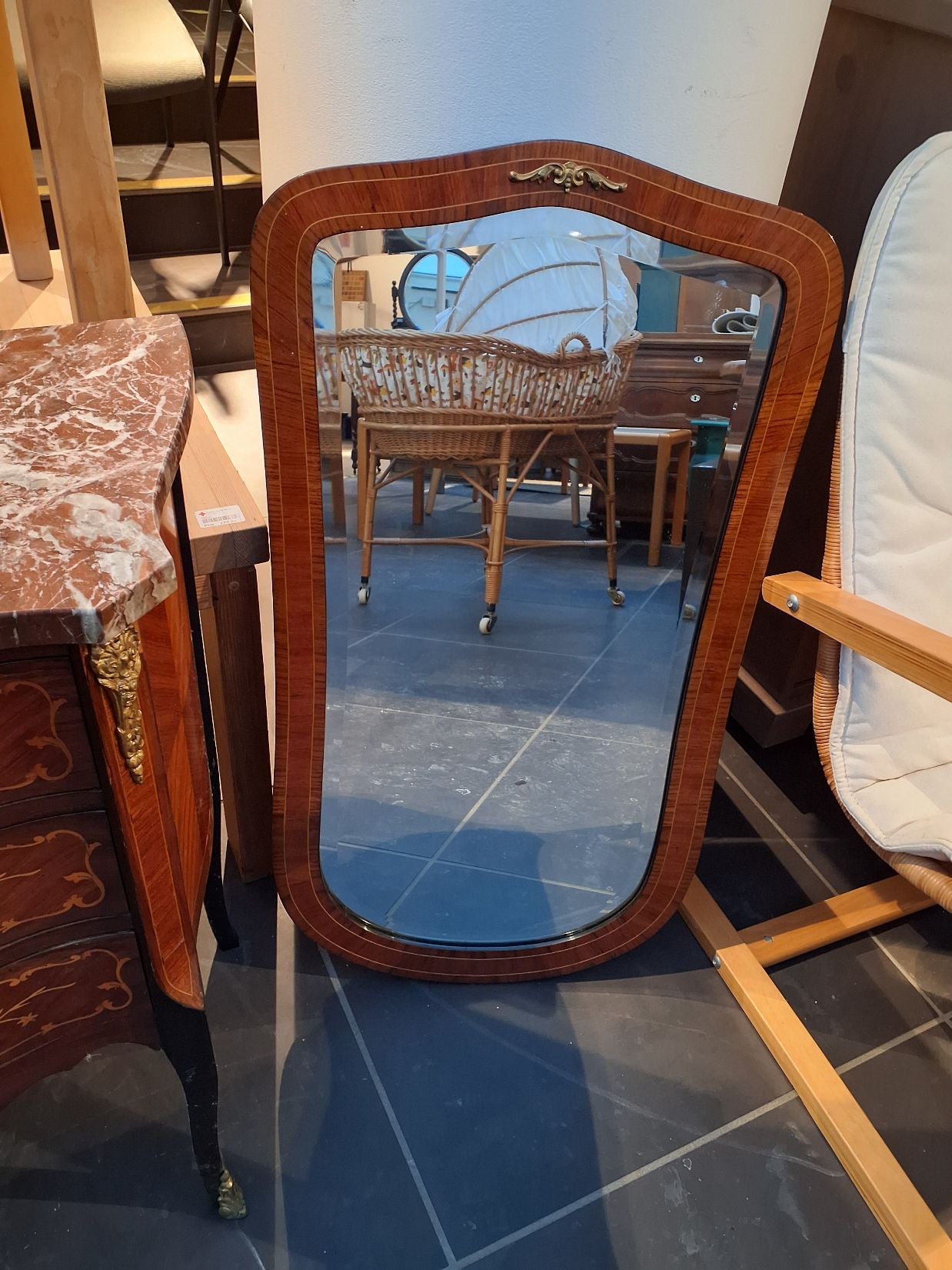 Kommode m spejl lille