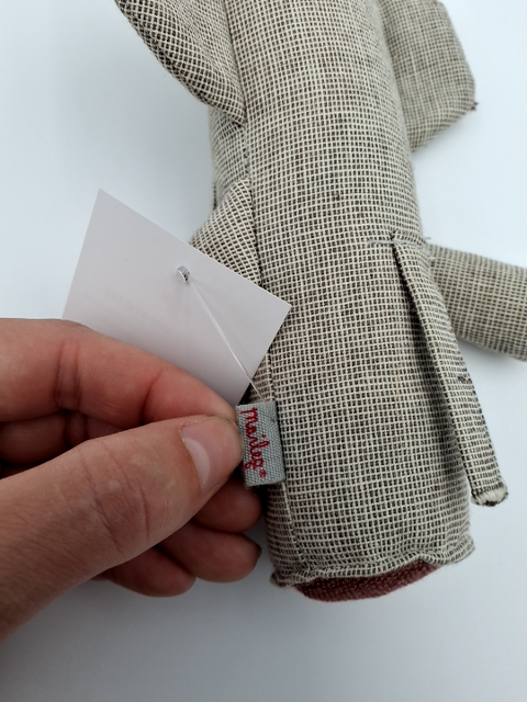 Maileg elefant med plastik granulat i bunden