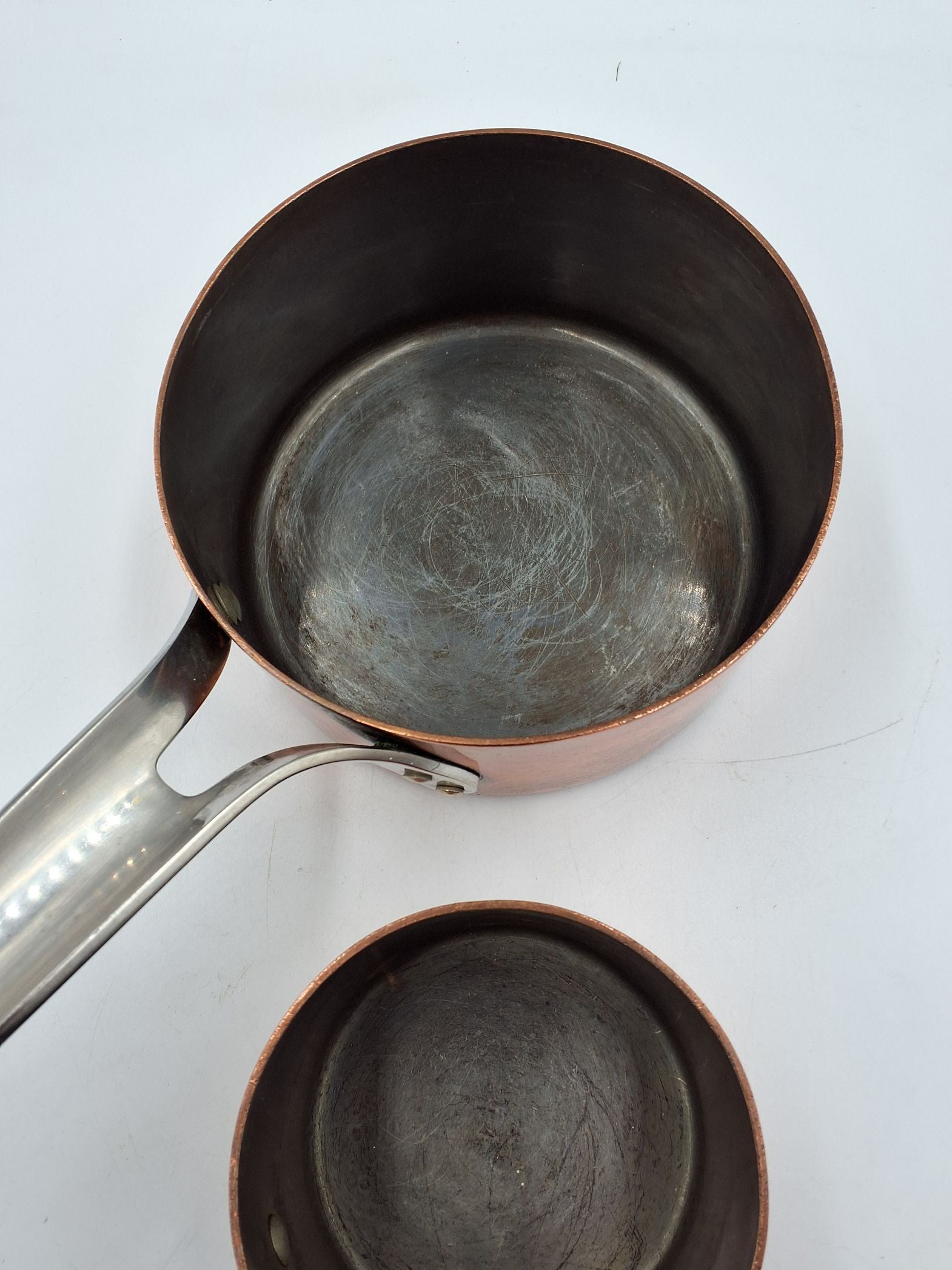 2 George Jensen kobber kasseroller
