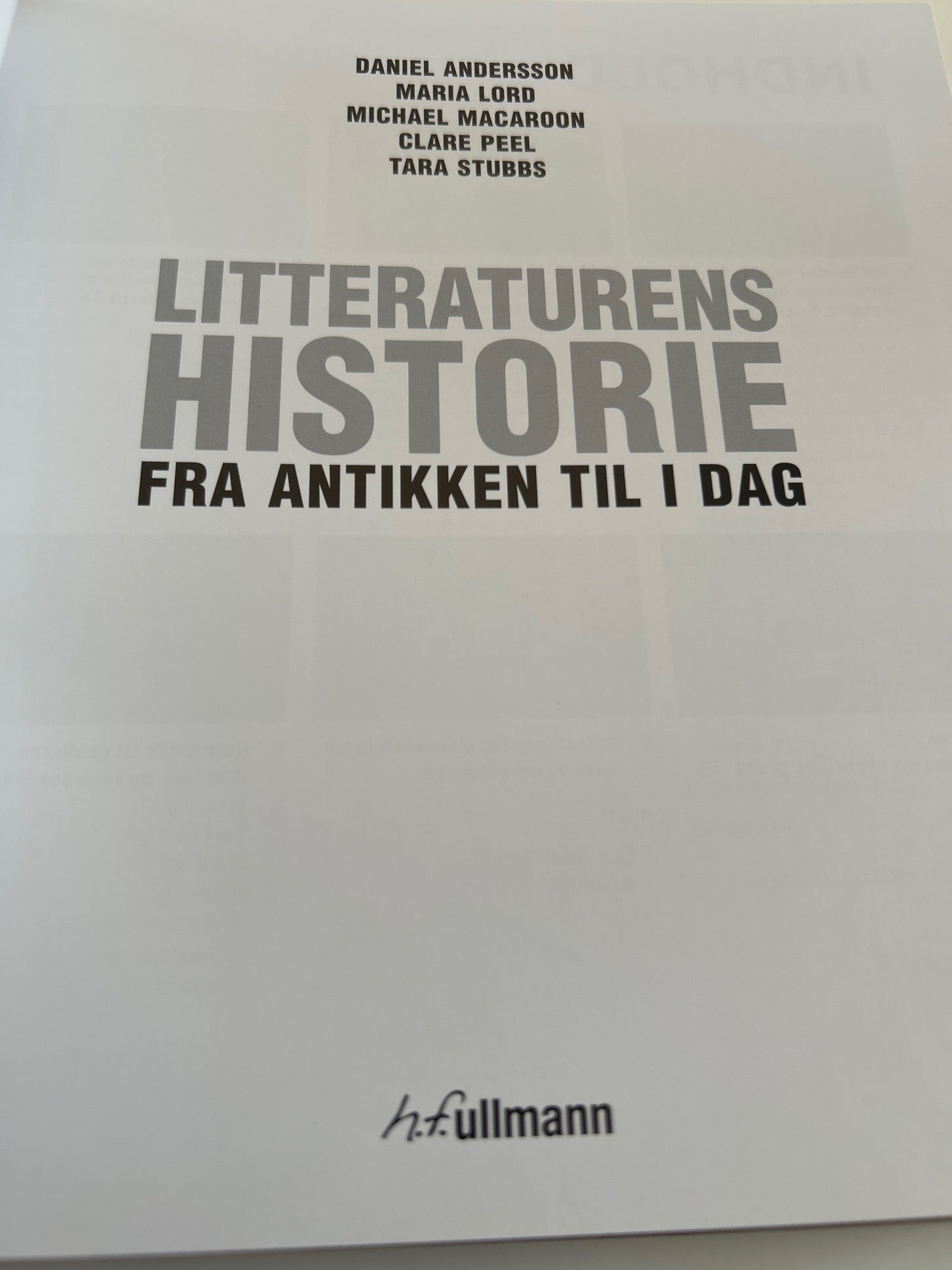 Litteraturens historie