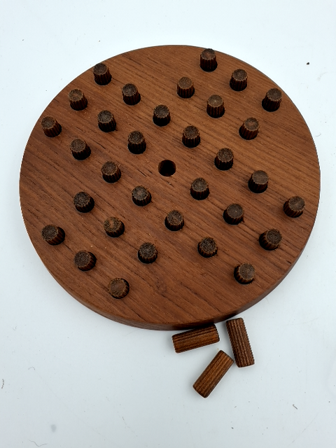 Solitaire spil i teak, design Brostrøm