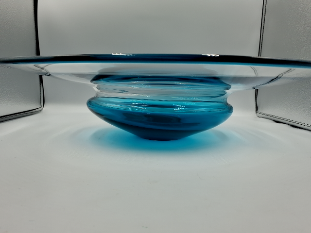 Utrolig flot bordfad/skål i glas