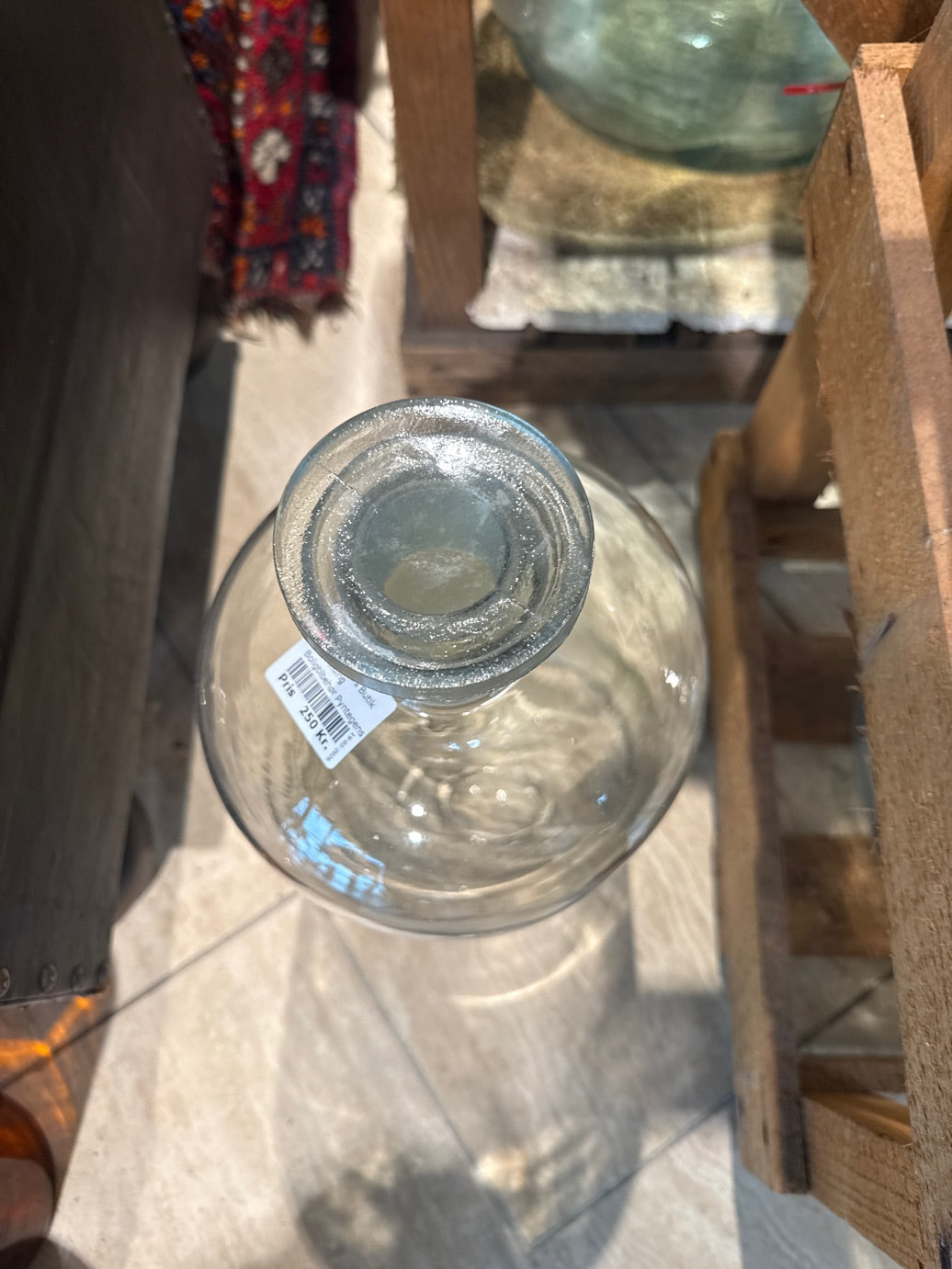 Glasflaske med prop