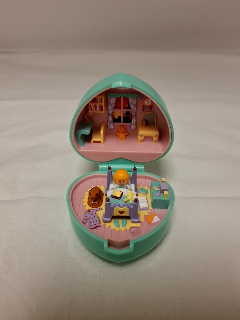 Polly pocket - lille hjerte, vintage model fra 1991