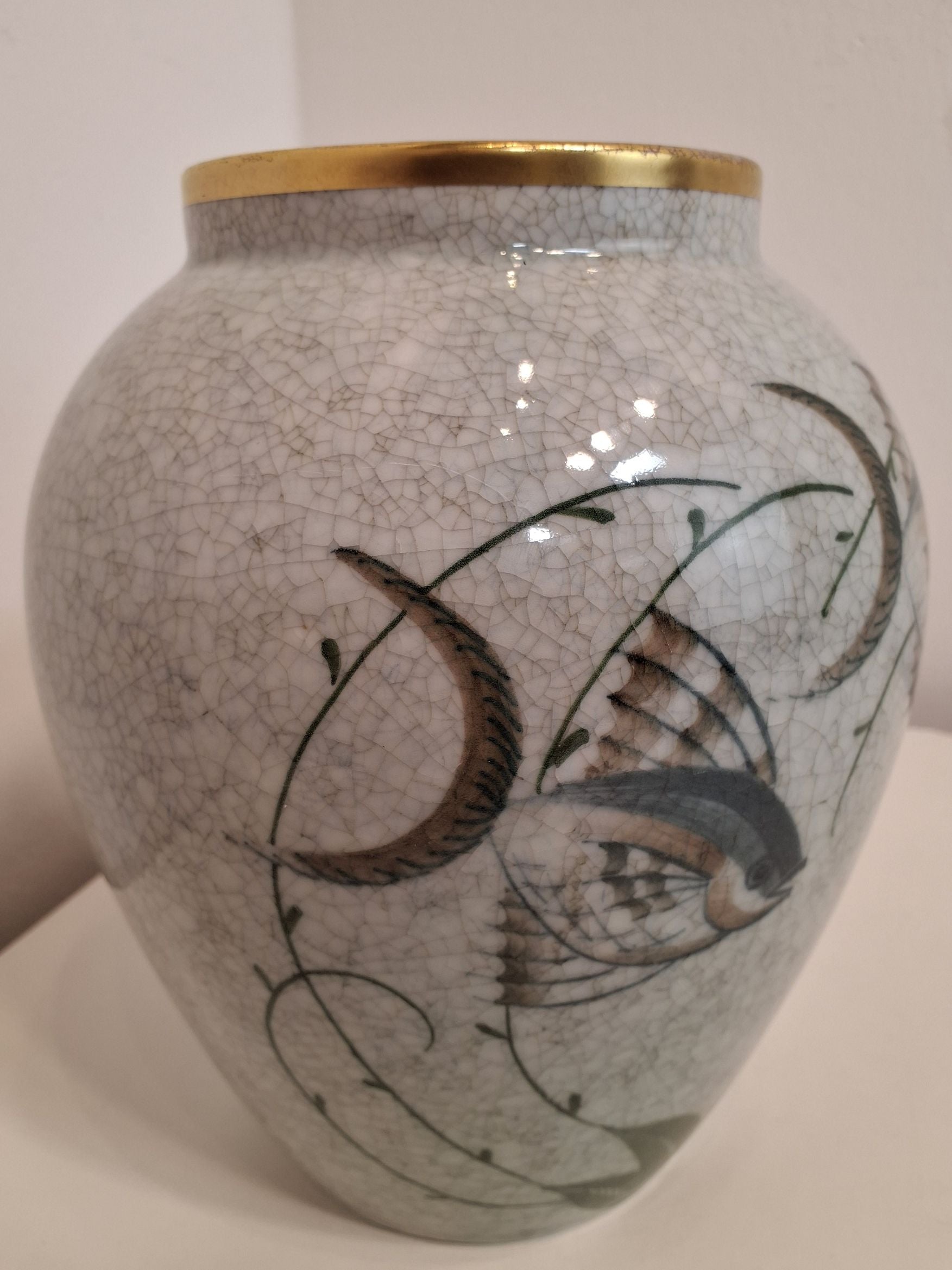 Krakeleret Lyngby vase