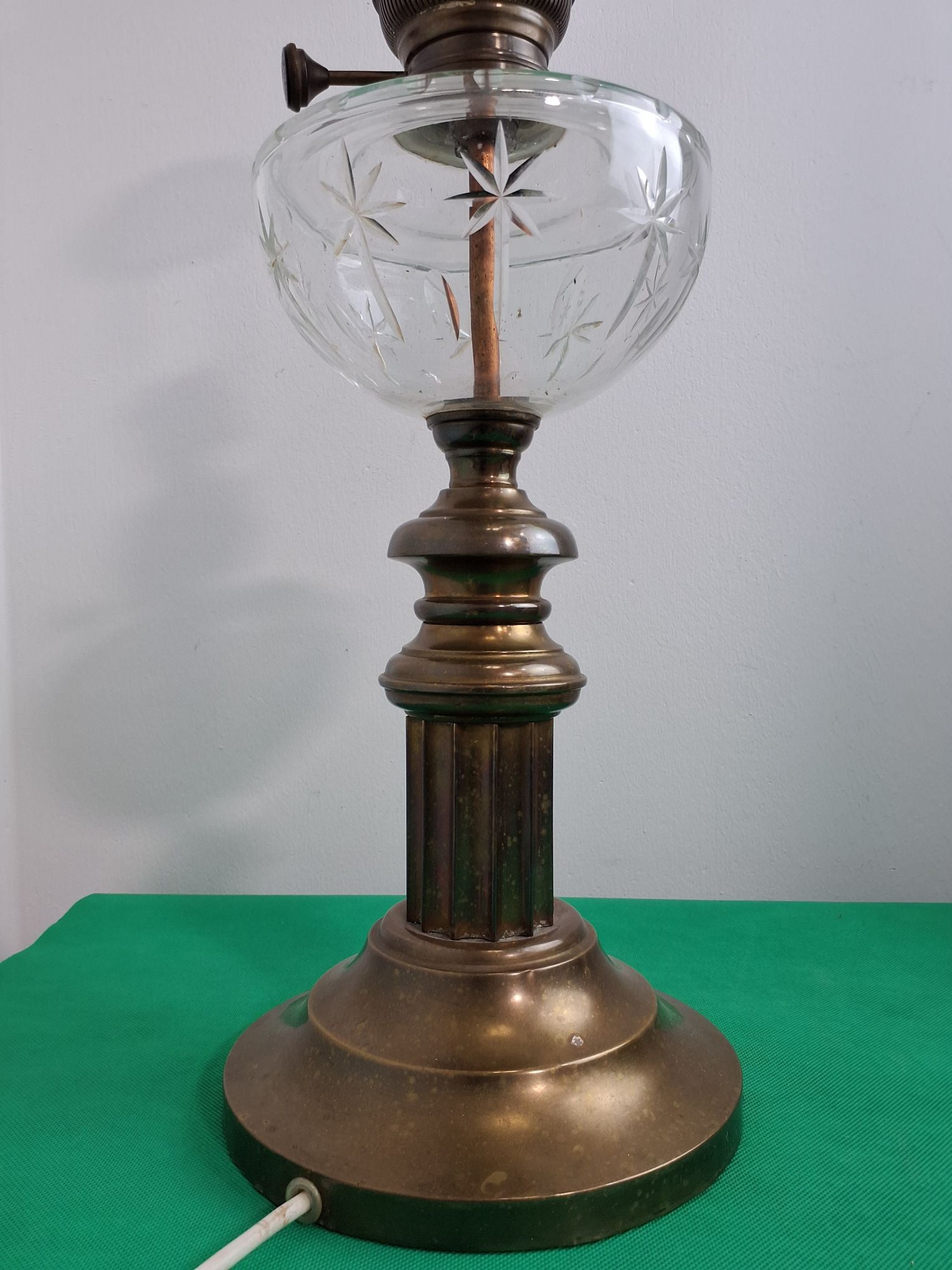 Vintage bordlampe tidligere petroleum