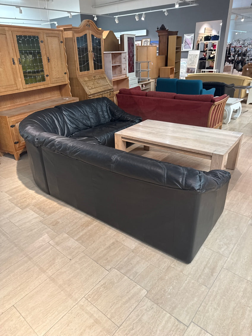 Hjørnesofa i sort