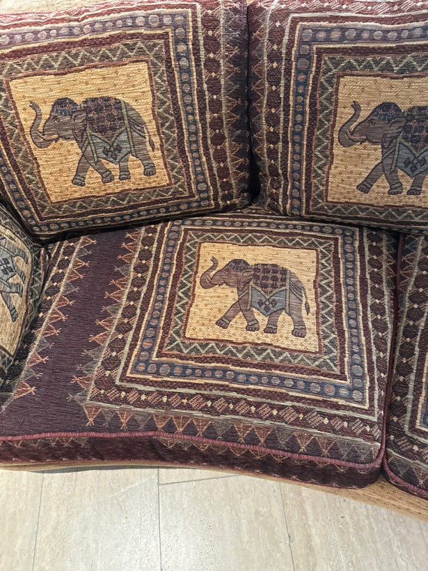 Sofa bued m. Elefanter