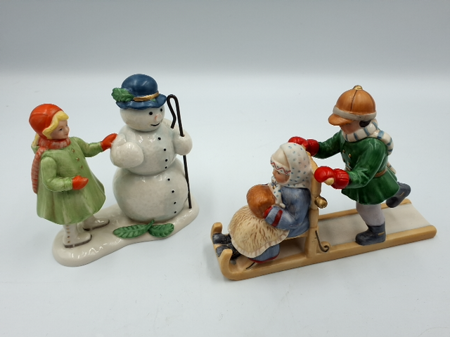 Samling Firkløver Julefigurer