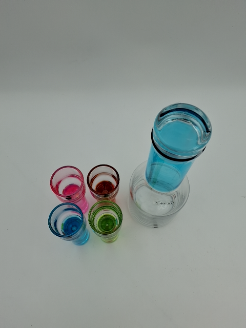 Sagaform flaske og 4 glas